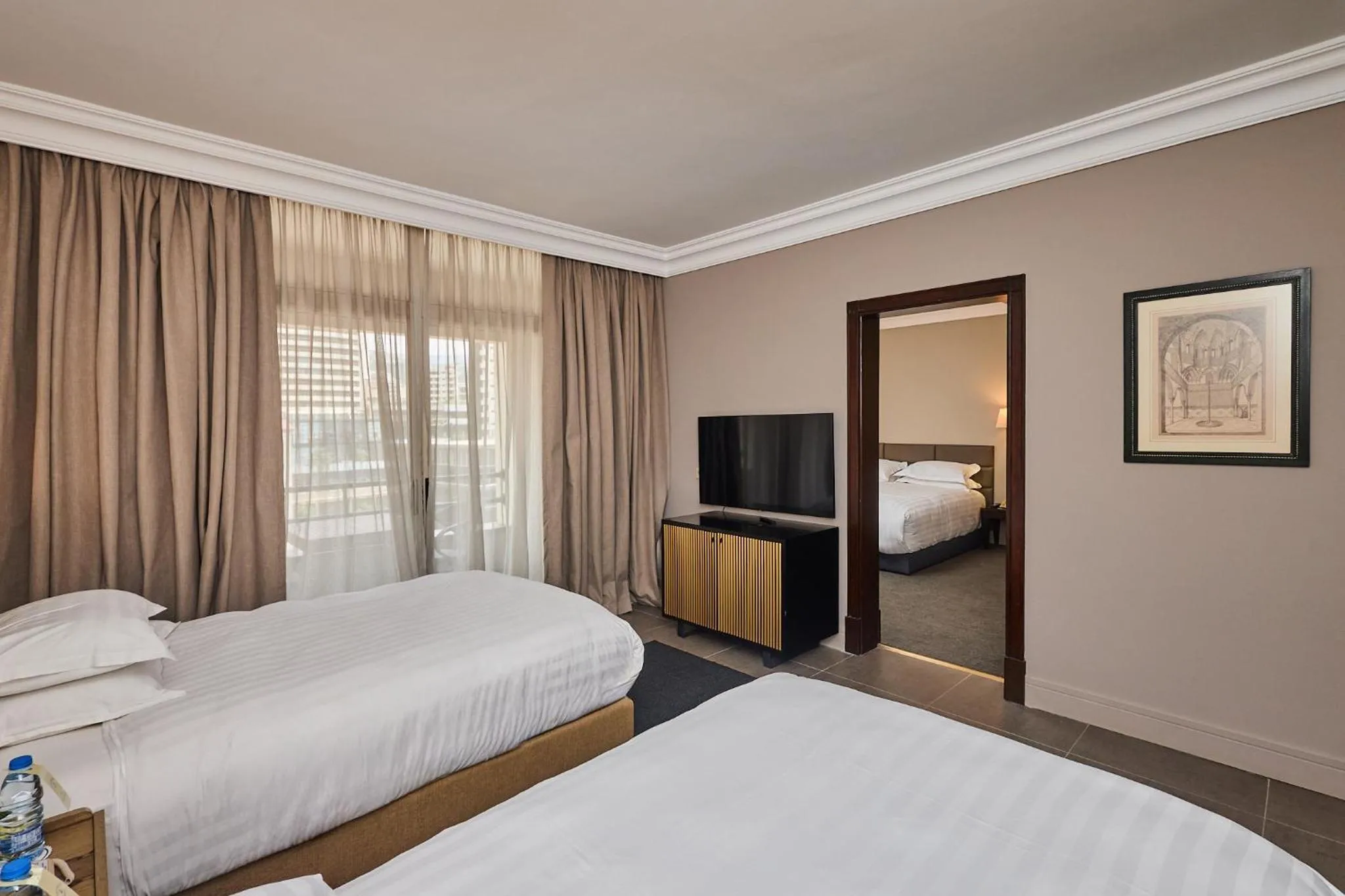 Bed in Portemilio Hotel & Resort