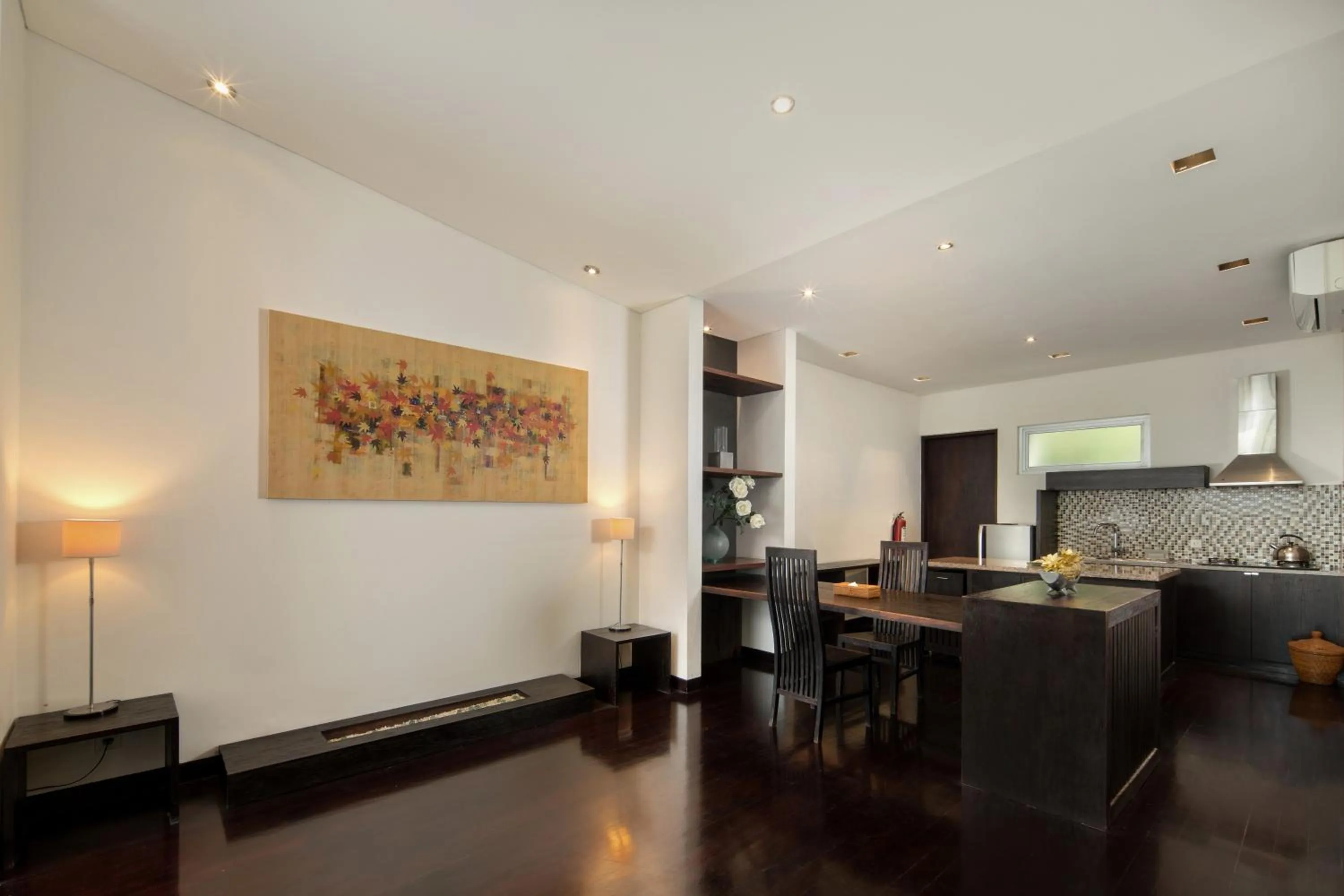 Kitchen or kitchenette in The Seiryu Boutique Bali Villas