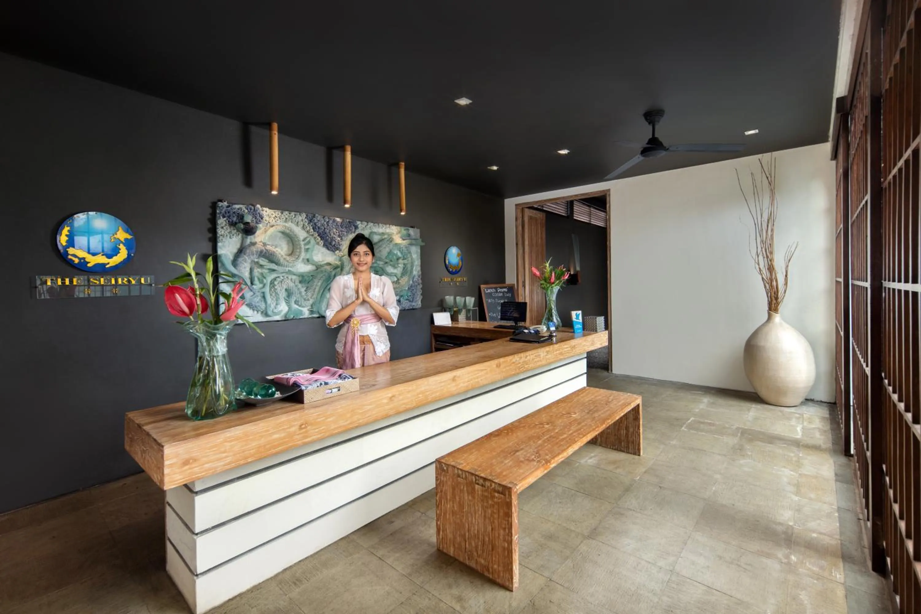 Lobby or reception in The Seiryu Boutique Bali Villas