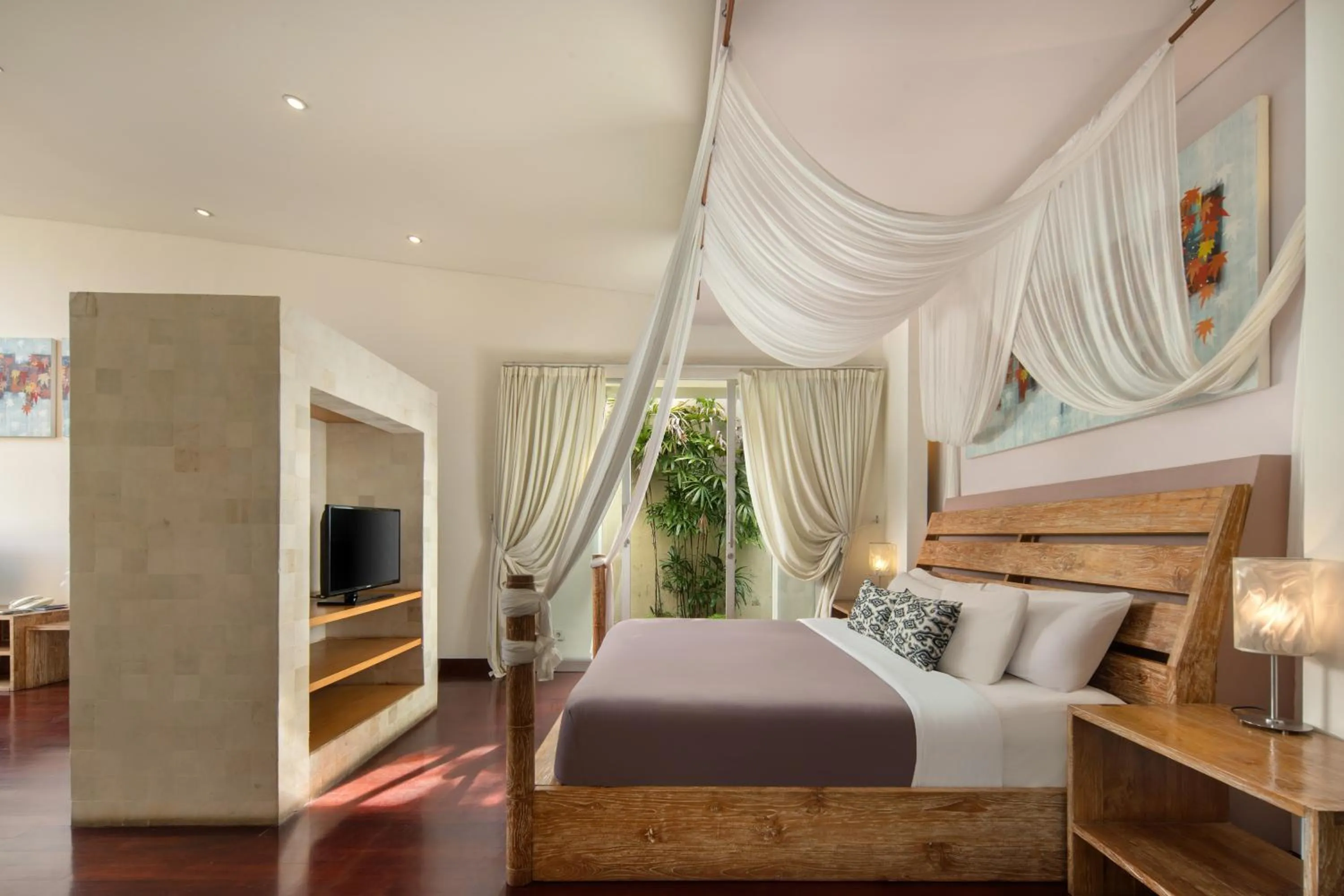 Bed in The Seiryu Boutique Bali Villas