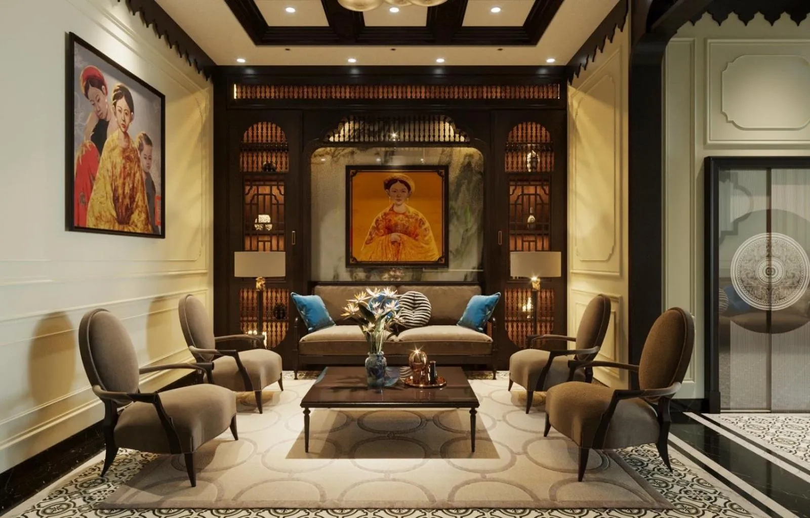 Living room in Thuy Duong Boutique Hotel Hue