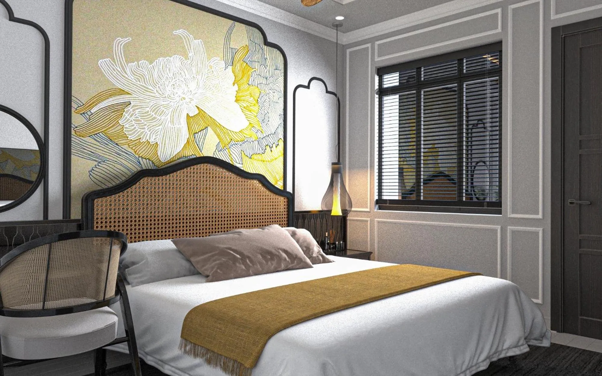 Bed in Thuy Duong Boutique Hotel Hue