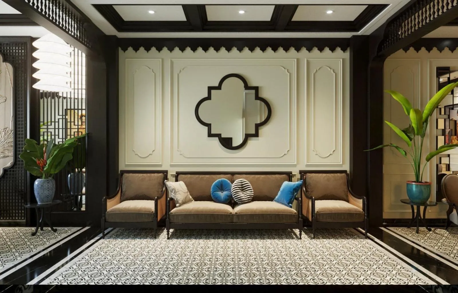 Living room in Thuy Duong Boutique Hotel Hue