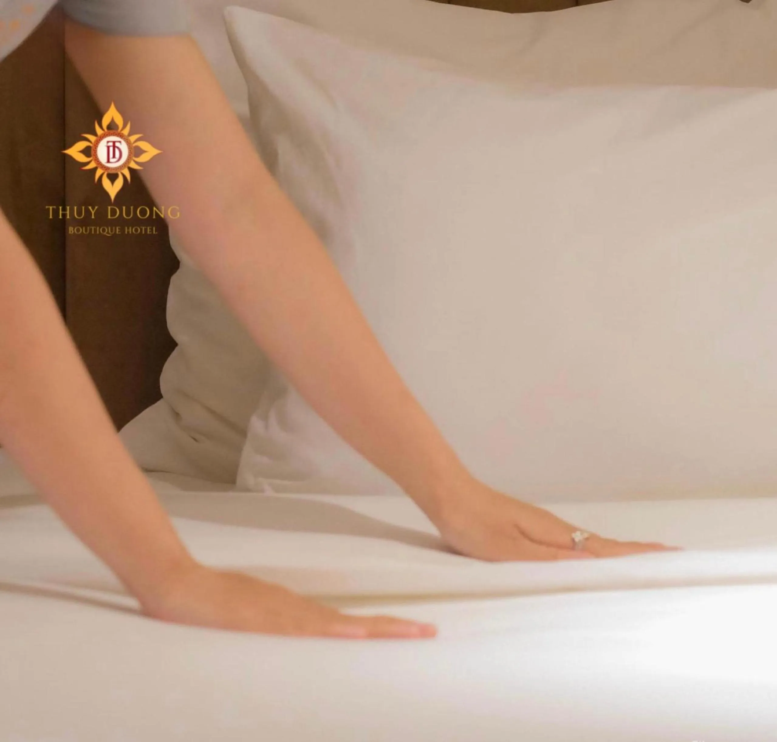 Bed in Thuy Duong Boutique Hotel Hue