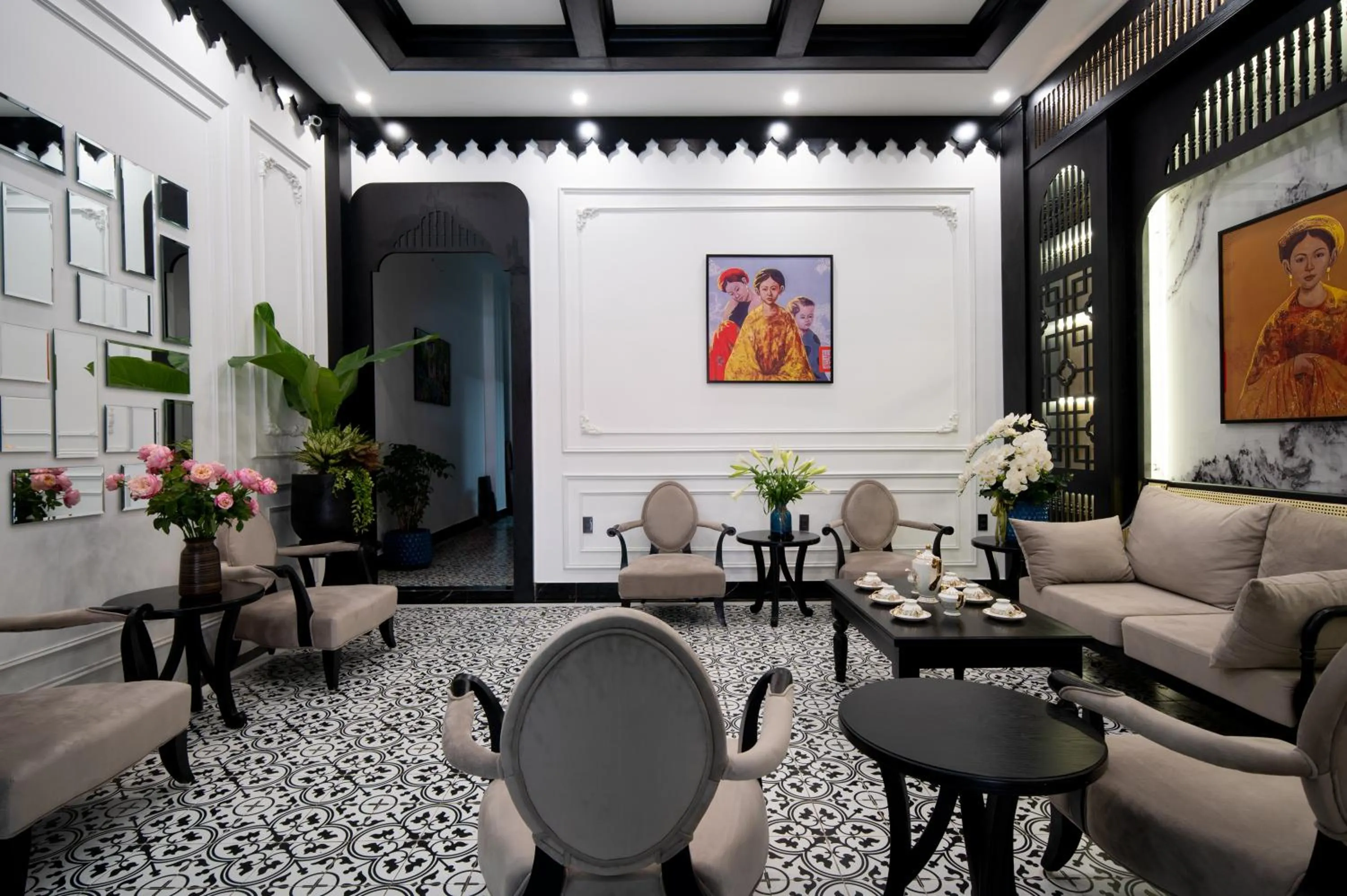 Living room in Thuy Duong Boutique Hotel Hue