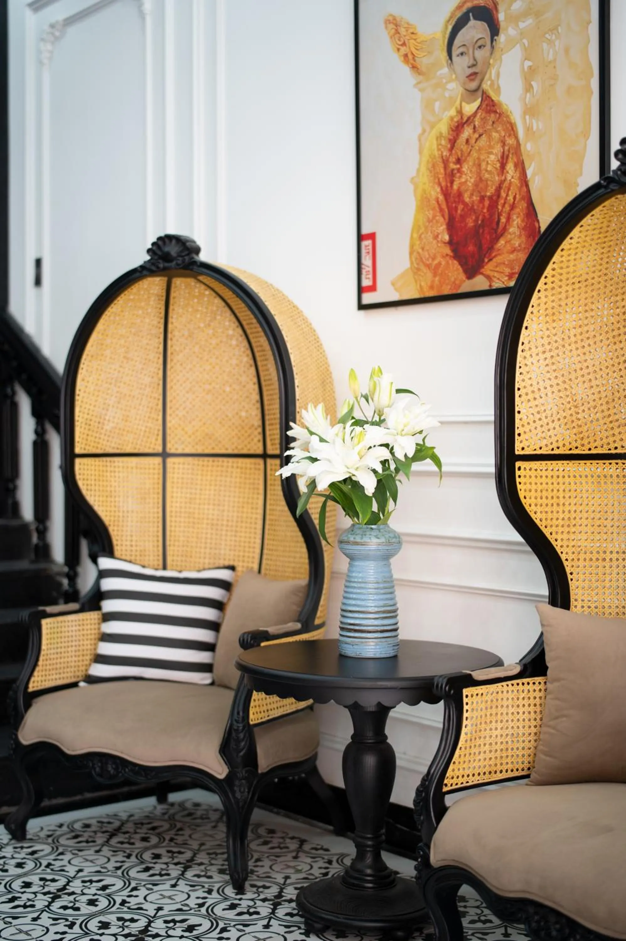 Seating area in Thuy Duong Boutique Hotel Hue