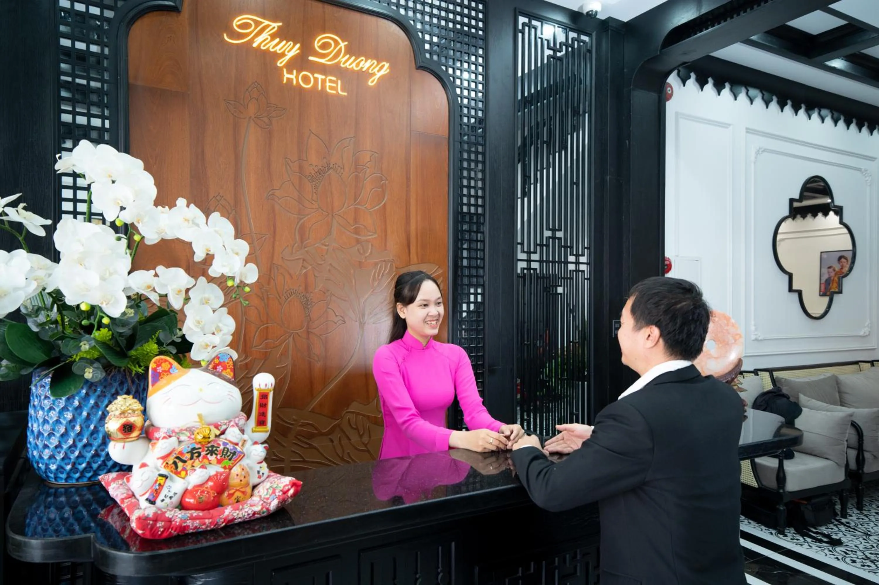 Lobby or reception in Thuy Duong Boutique Hotel Hue
