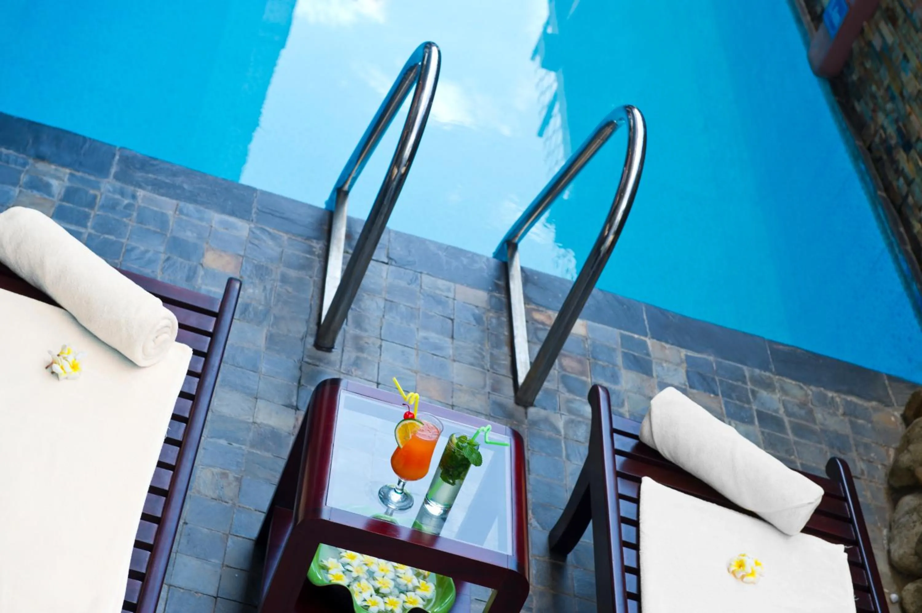 Pool view in Cherish Hue Hotel