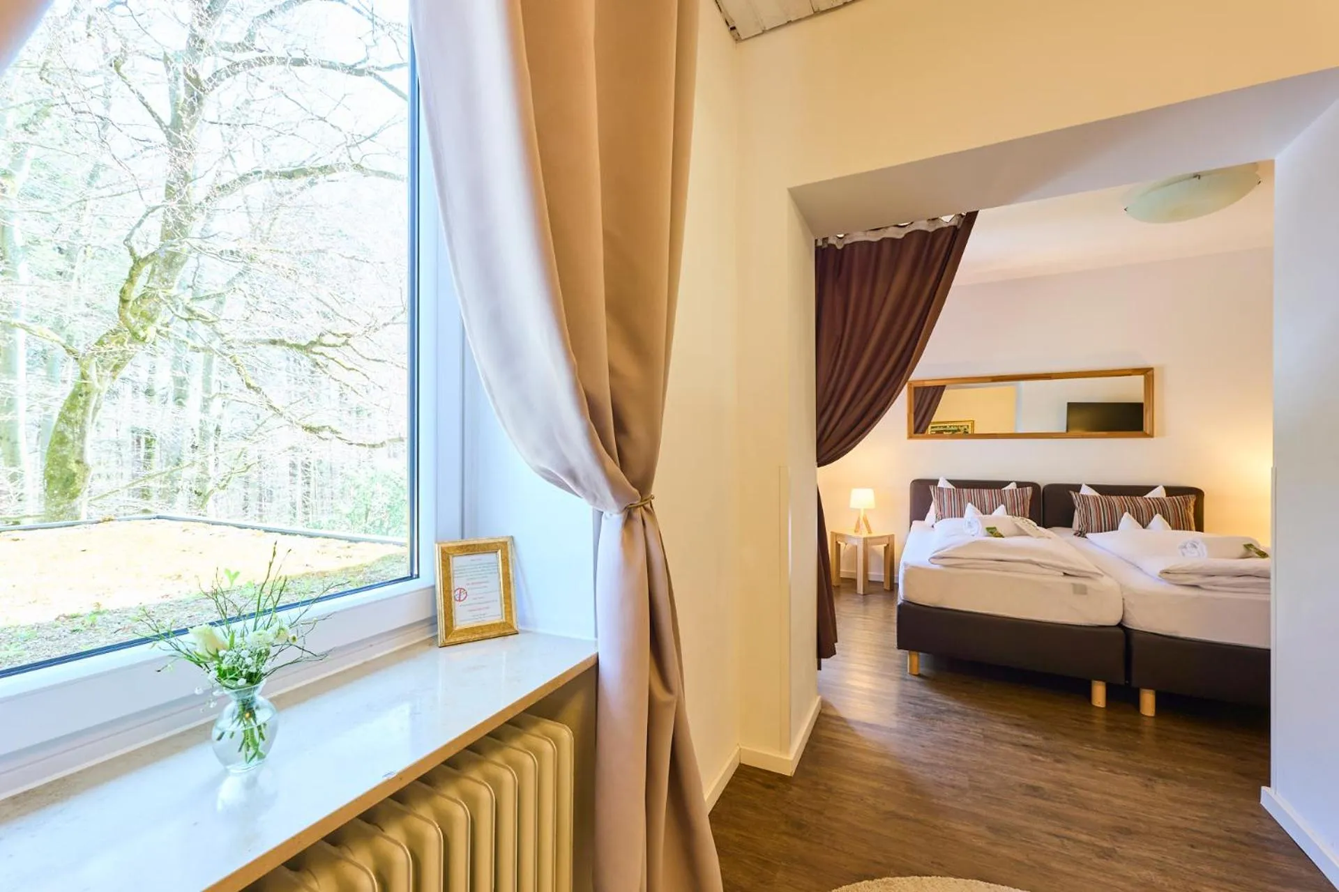 Photo of the whole room, Bed in Hotel Waldgasthof Buchenhain