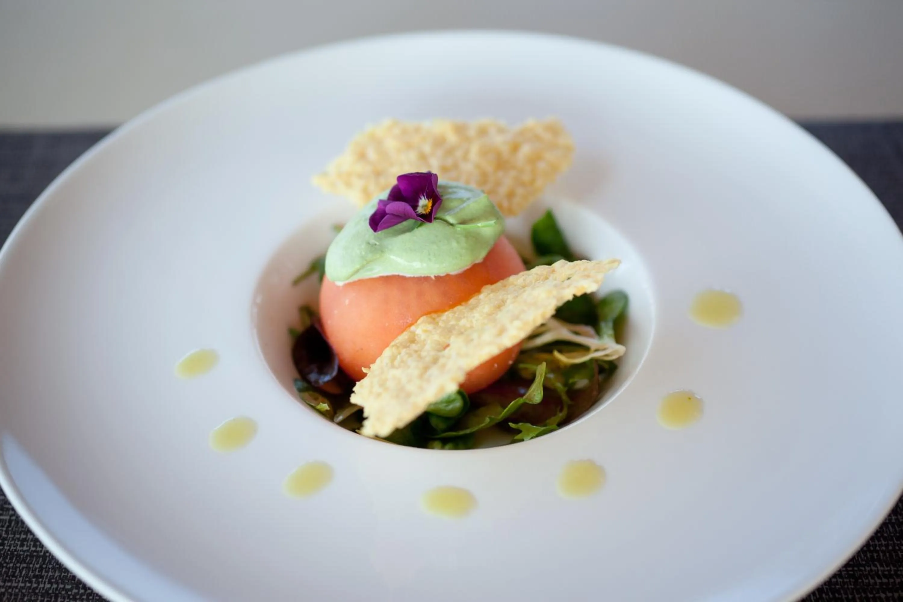 Food close-up in Le Gingko - Hotel du Golf Parc Robert Hersant