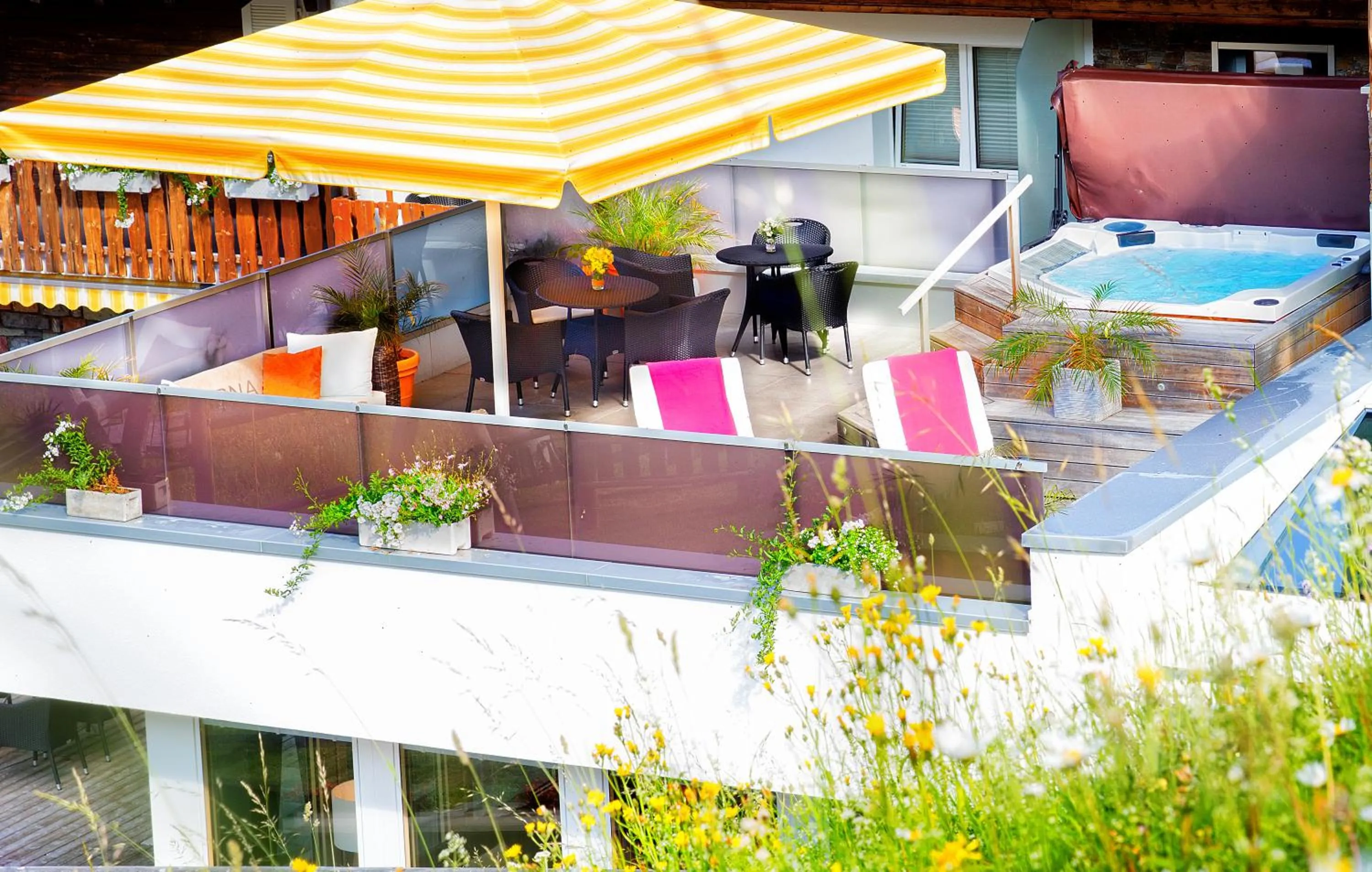 Hot Tub in Hotel TURNA Malbun