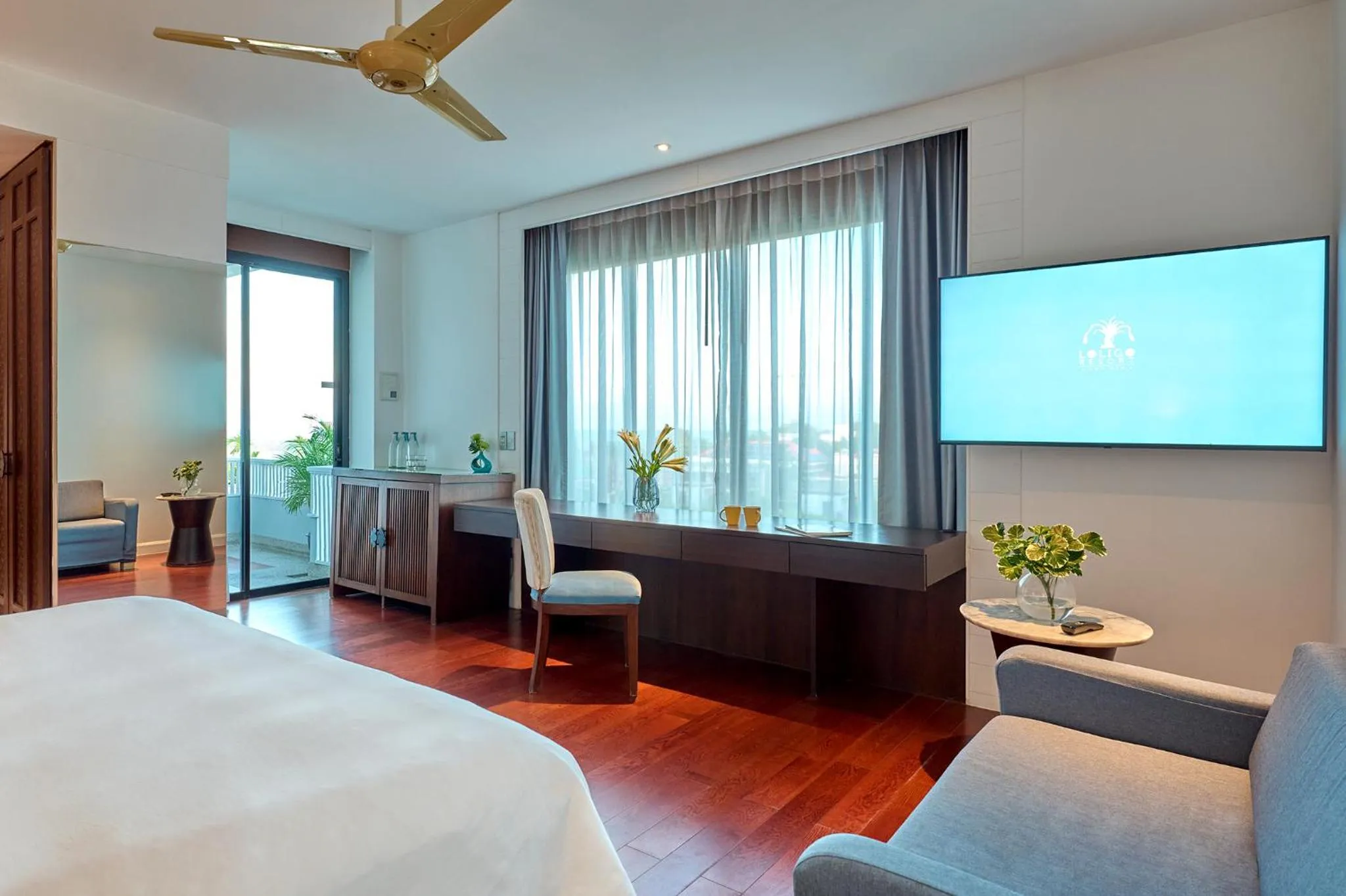 View (from property/room), Bed in Loligo Resort Hua Hin