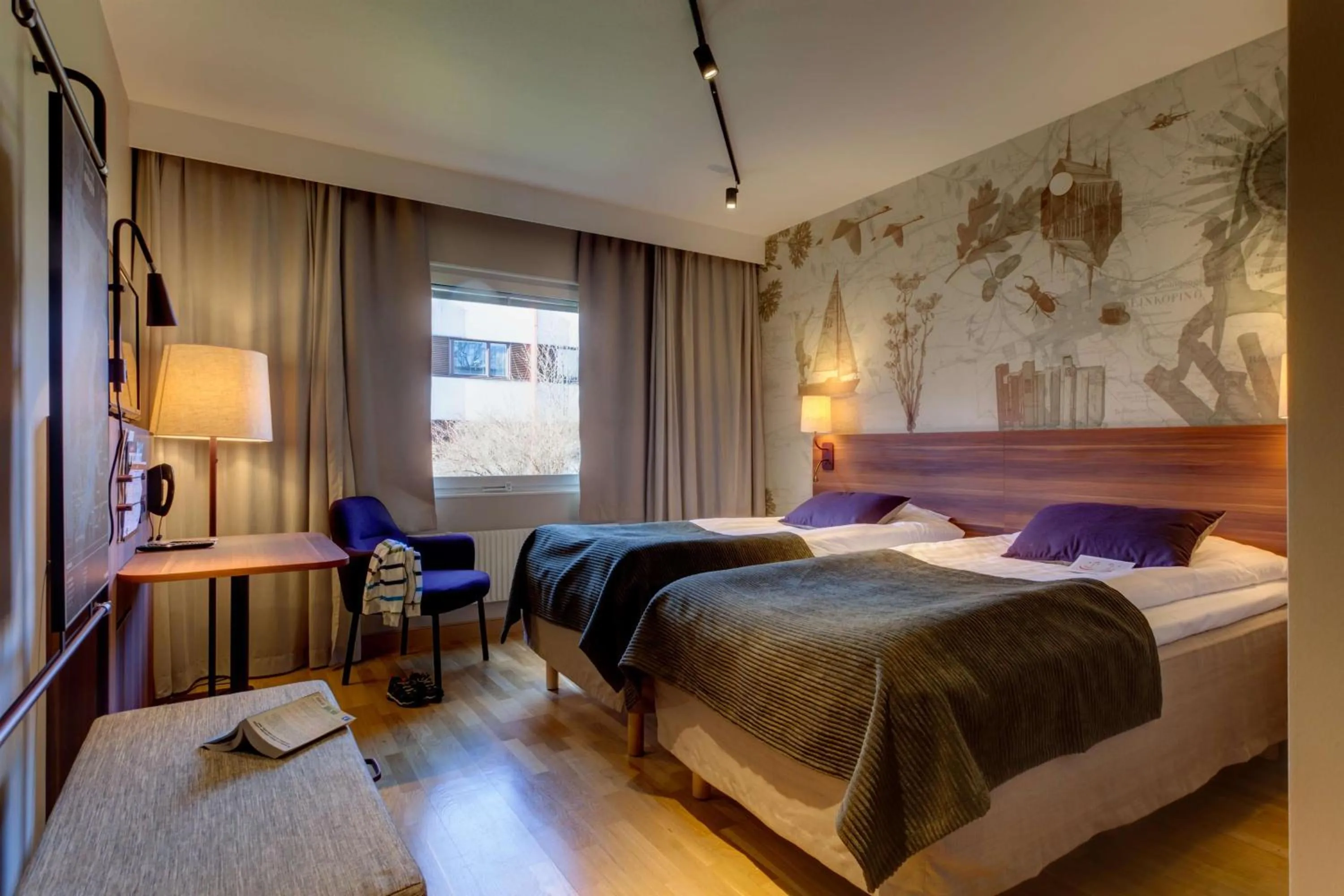 Photo of the whole room, Bed in Scandic Linköping Väst