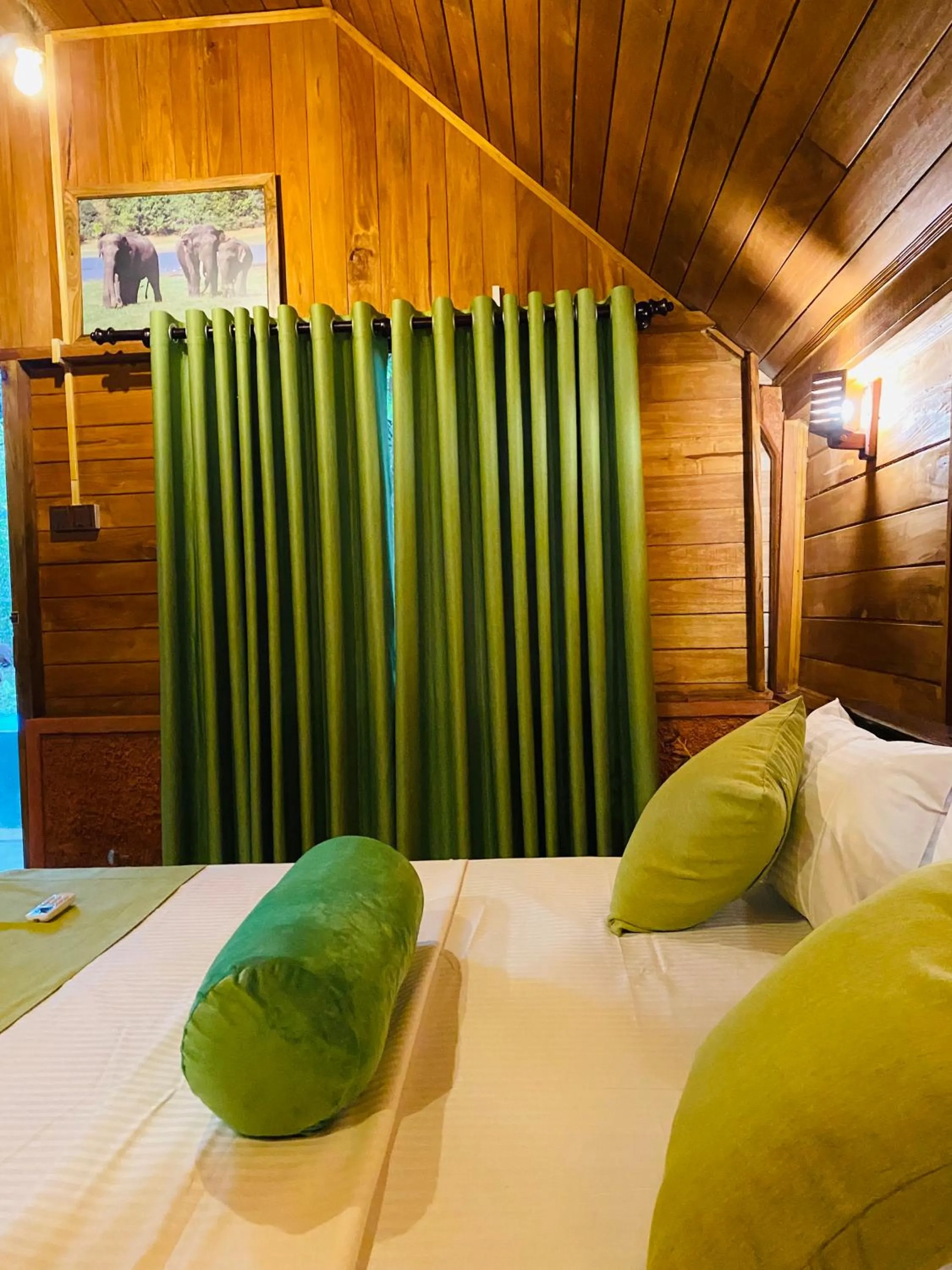 Bed in Sigiriya Ranasinghe Nature Villa & Cabana