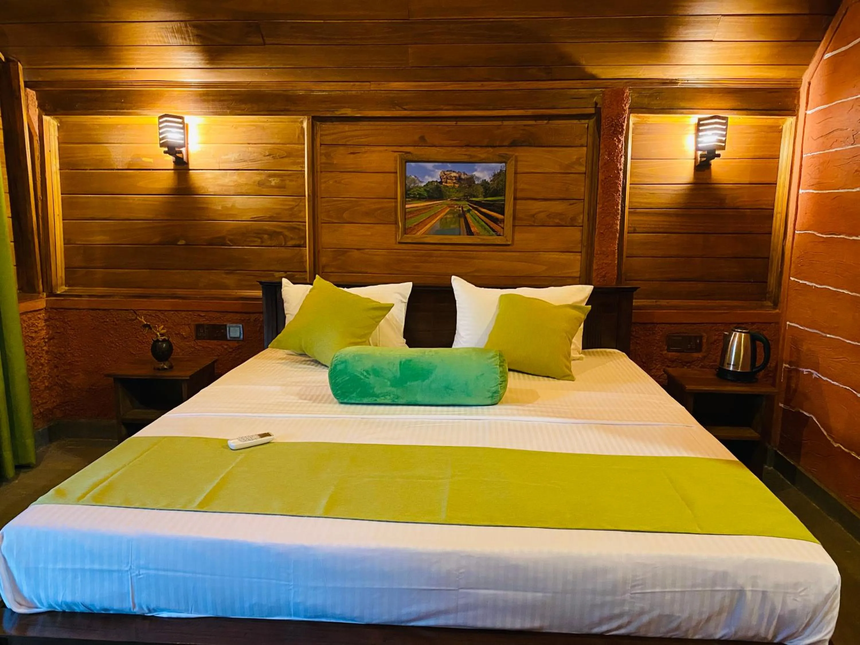 Bed in Sigiriya Ranasinghe Nature Villa & Cabana