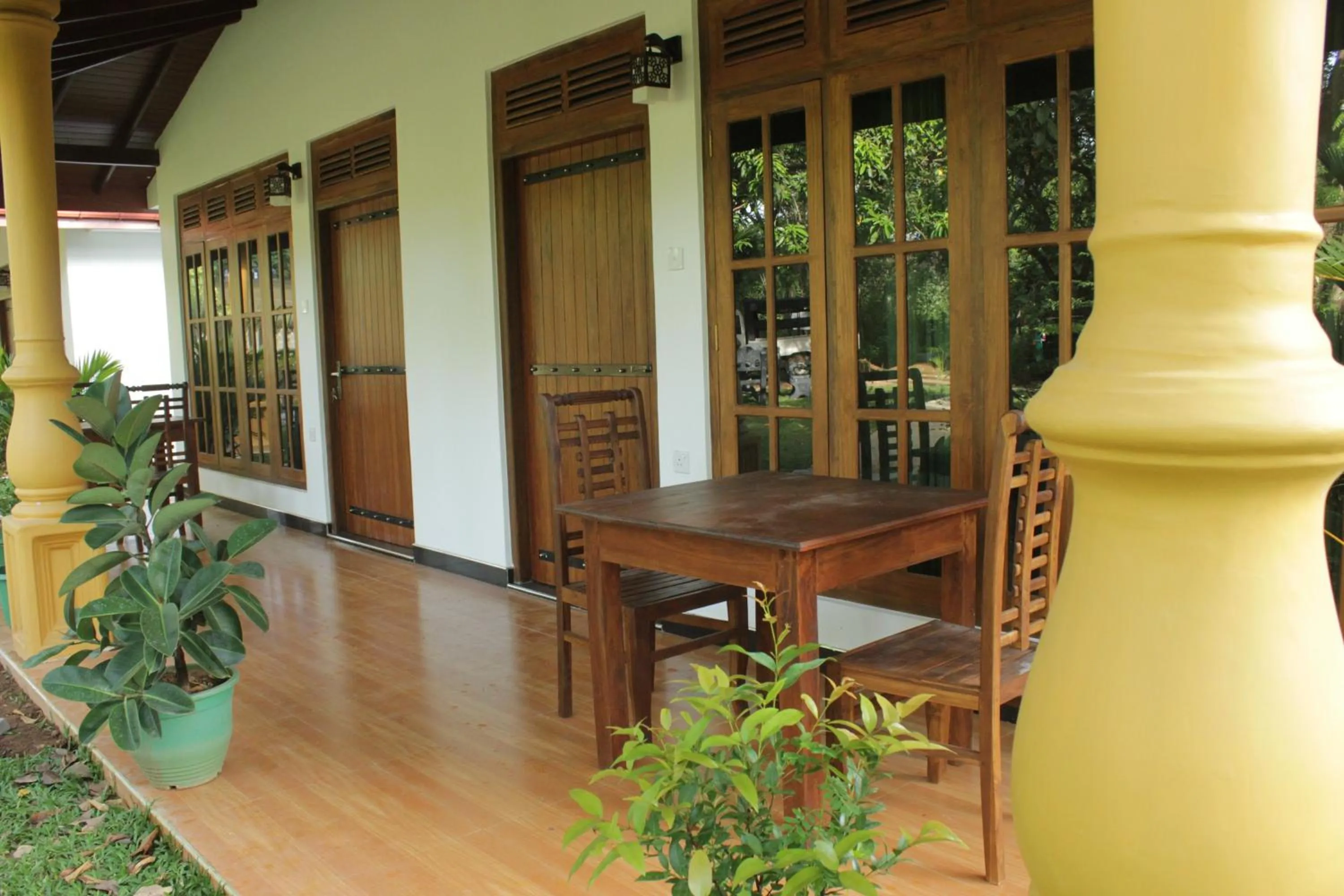 Patio in Sigiriya Ranasinghe Nature Villa & Cabana