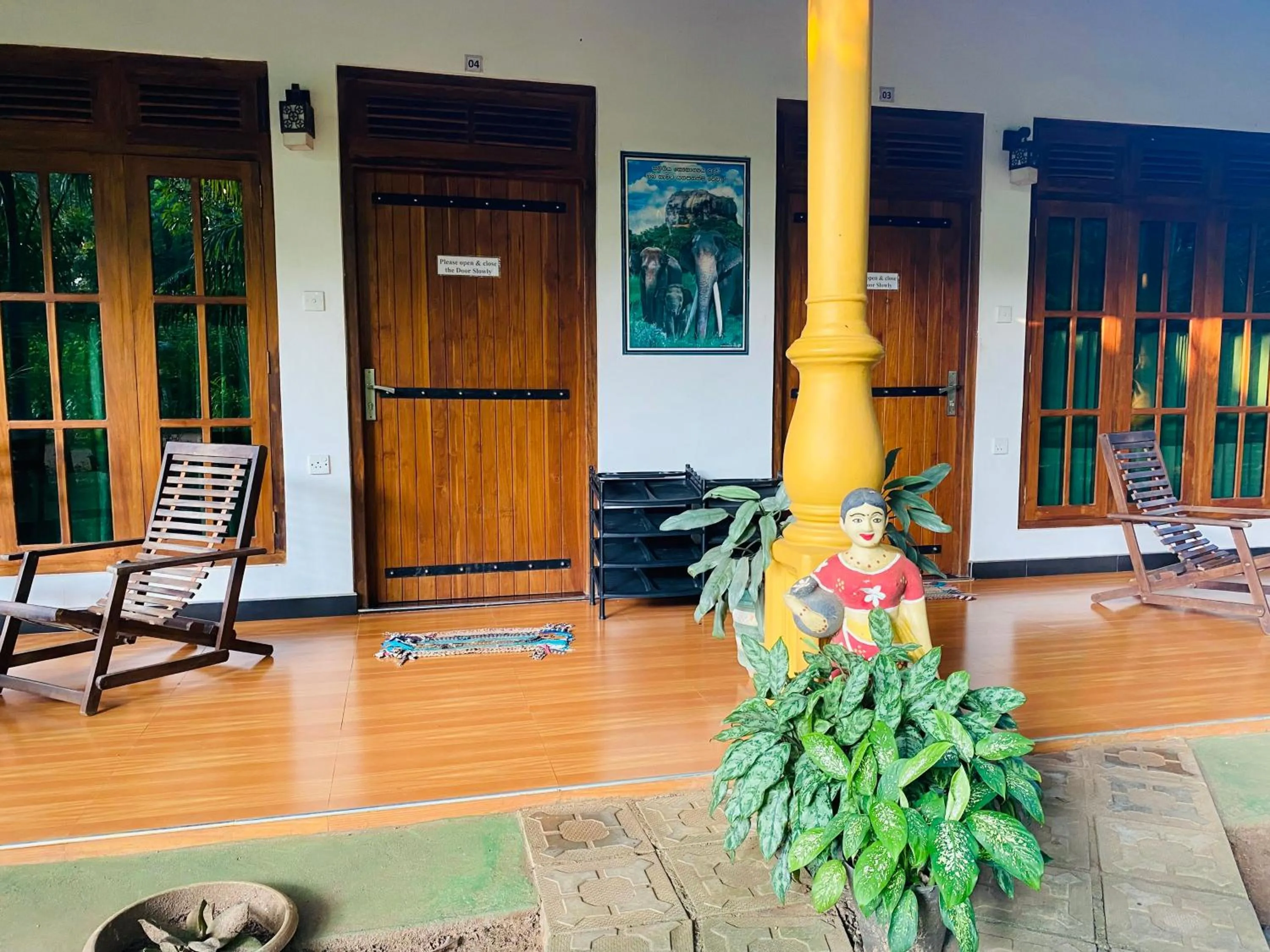 Balcony/Terrace in Sigiriya Ranasinghe Nature Villa & Cabana