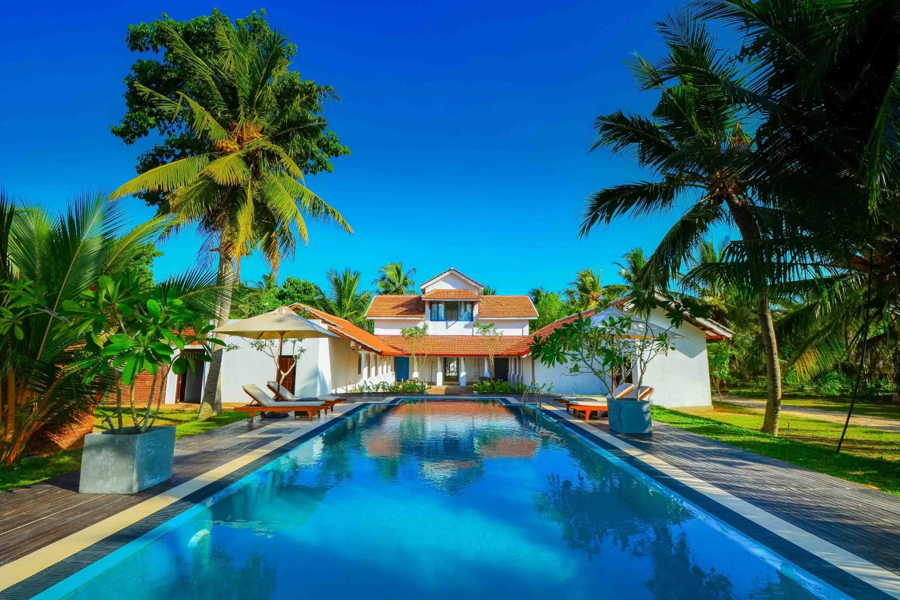 Garden view in Handun Villas