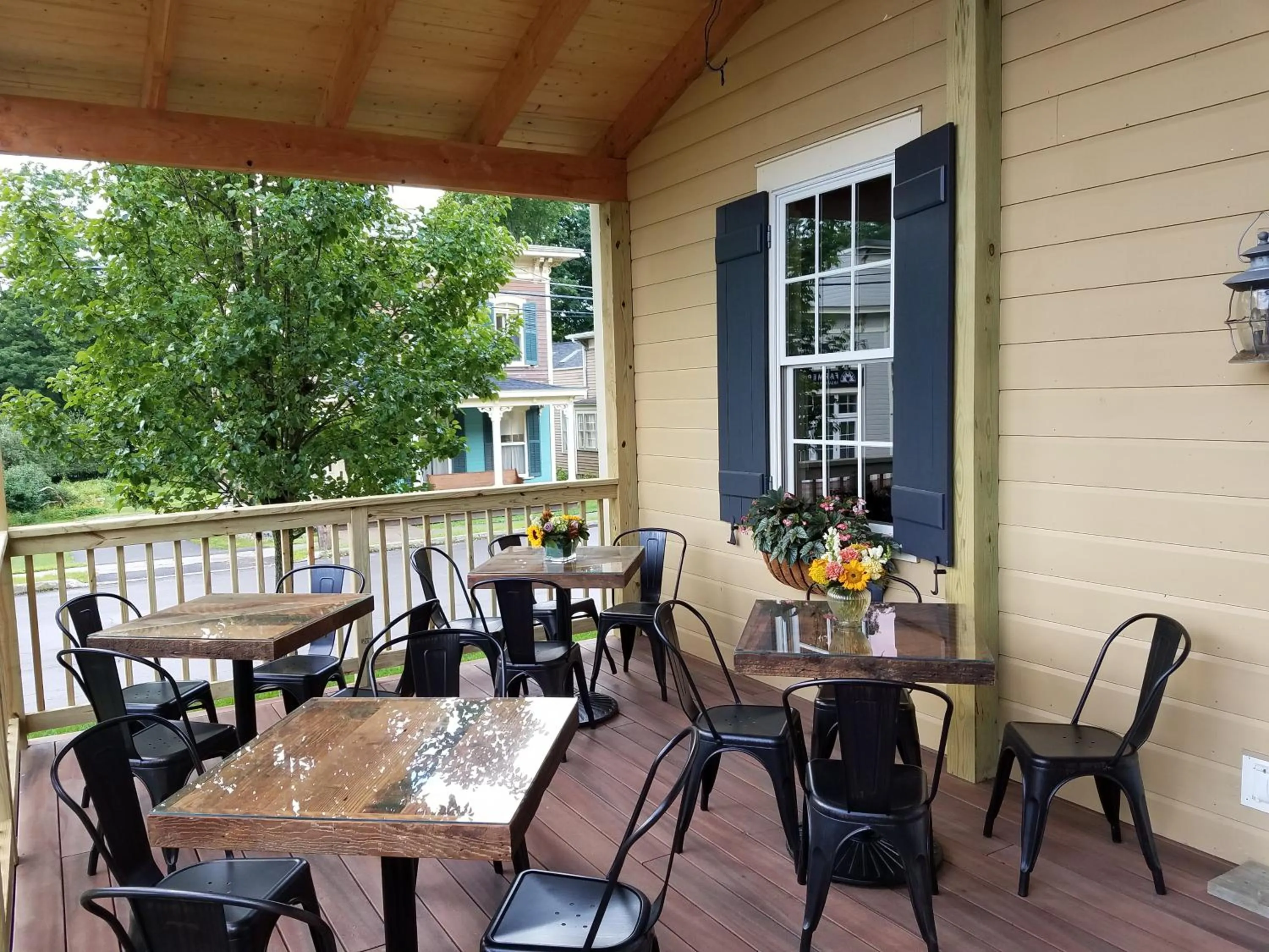 Patio in The Railroad Inn