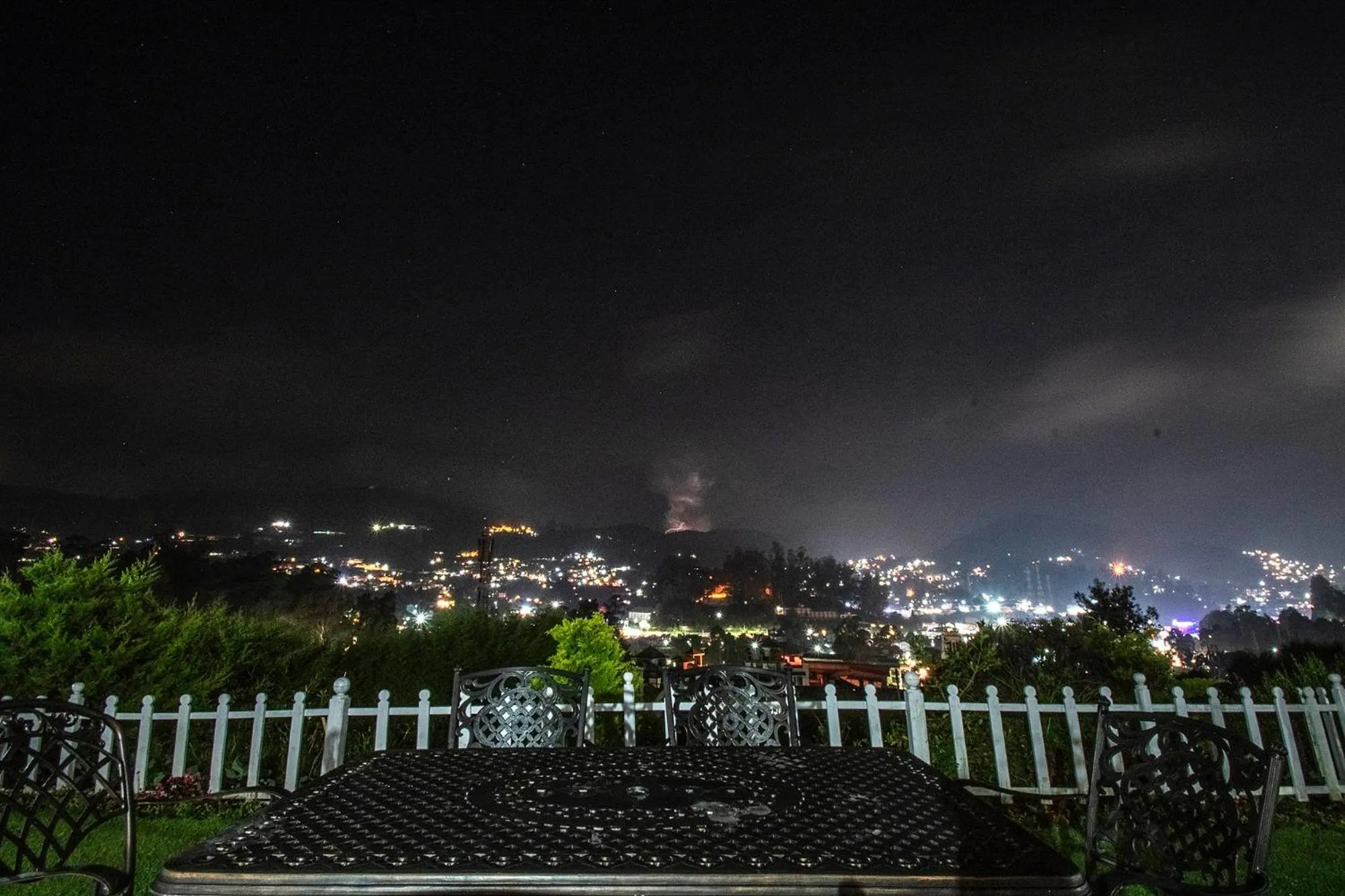 Seating area in Via St Clouds - Nr Government Botanical Garden