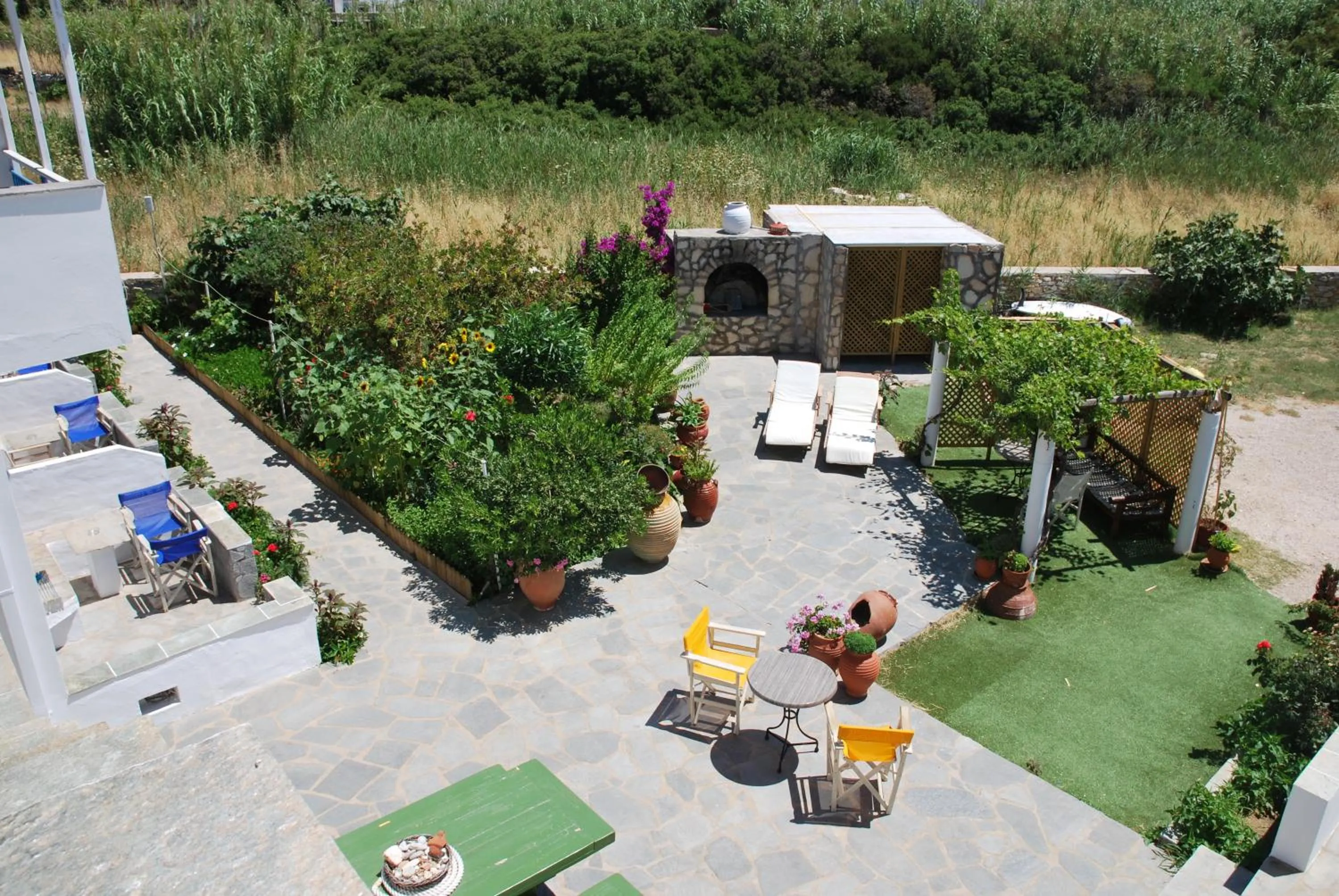 Patio in Afroditi Hotel