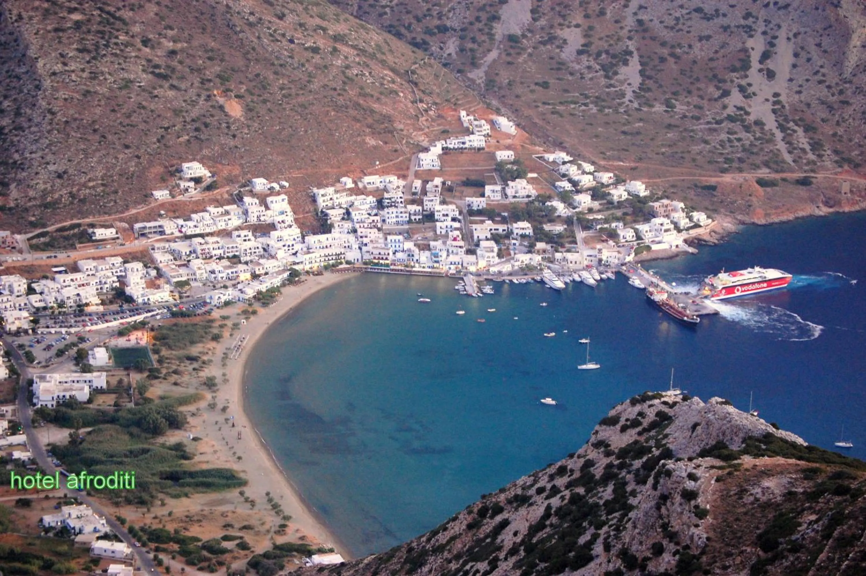 Bird's eye view in Afroditi Hotel