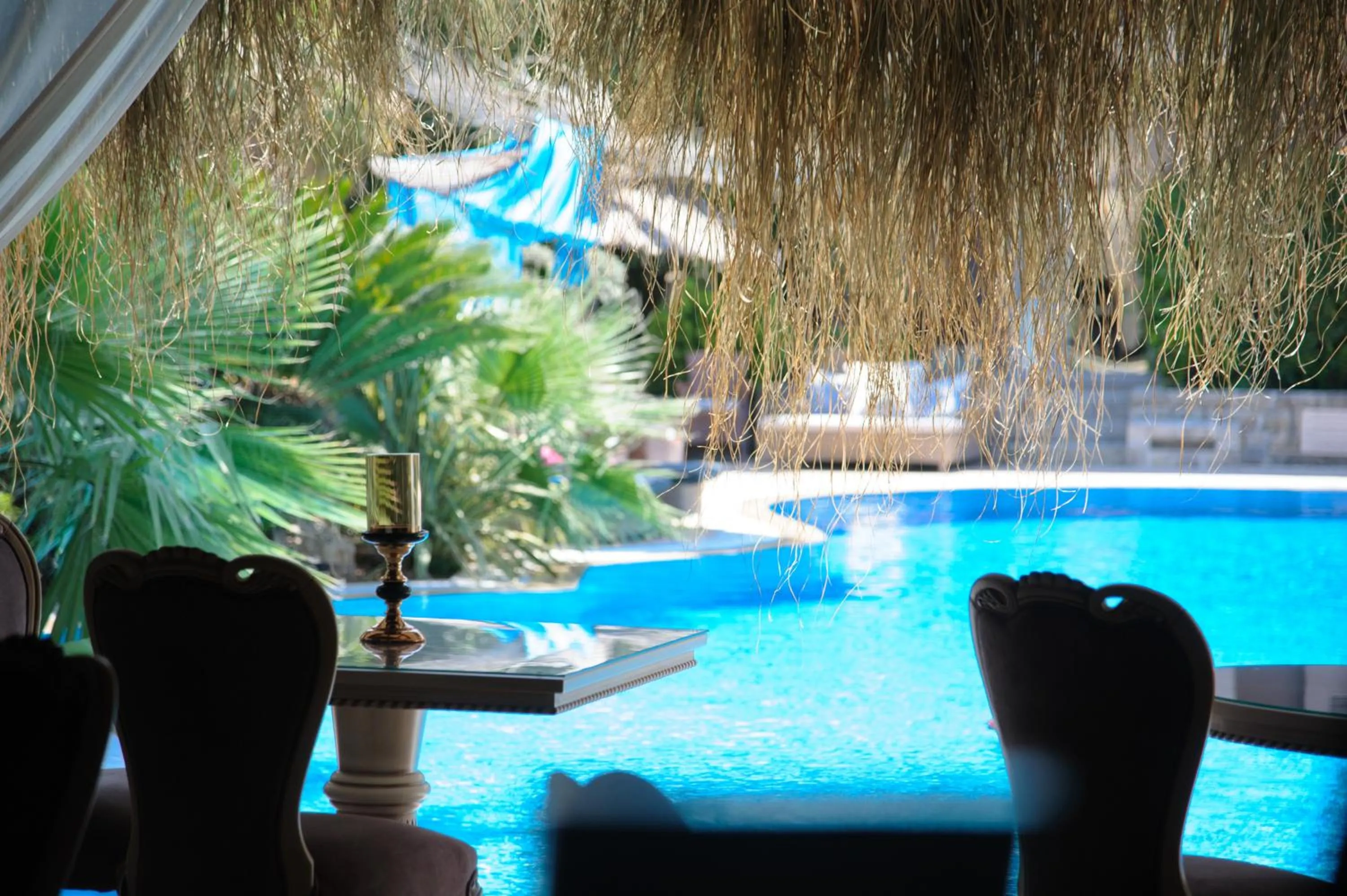 Pool view in Achtis Hotel