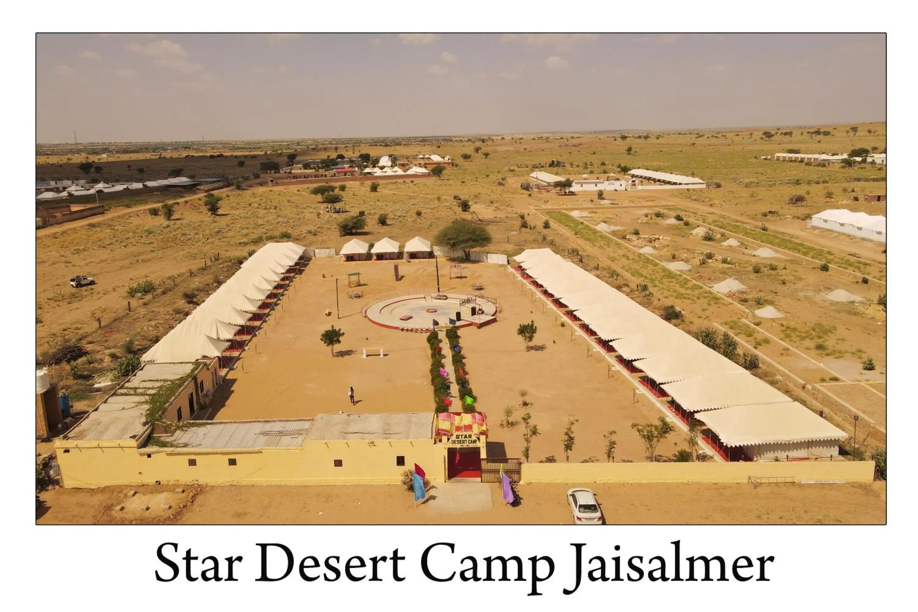 Bird's eye view in Star Desert Camp Jaisalmer
