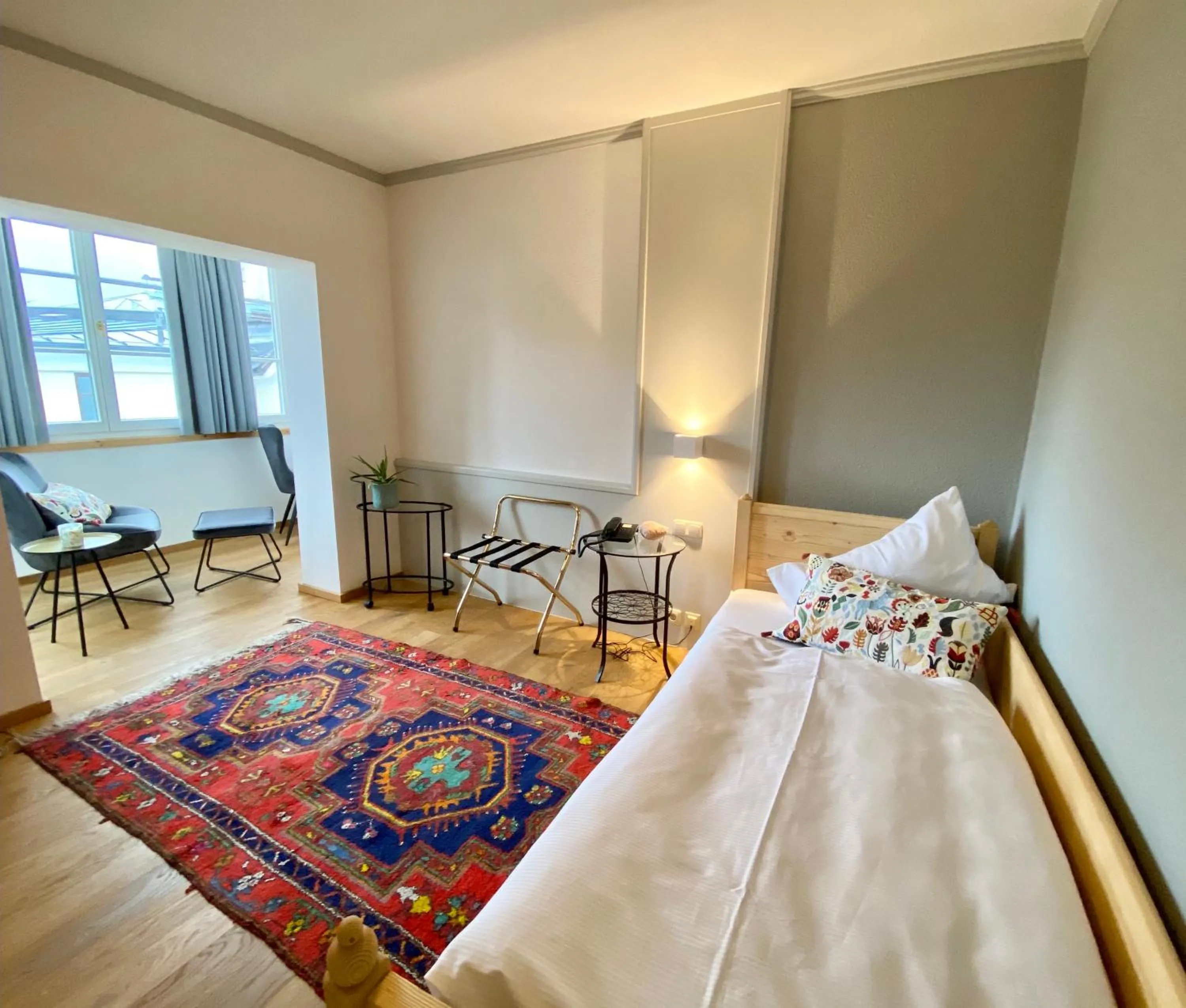 Bed in Boutiquehotel Hubertushof