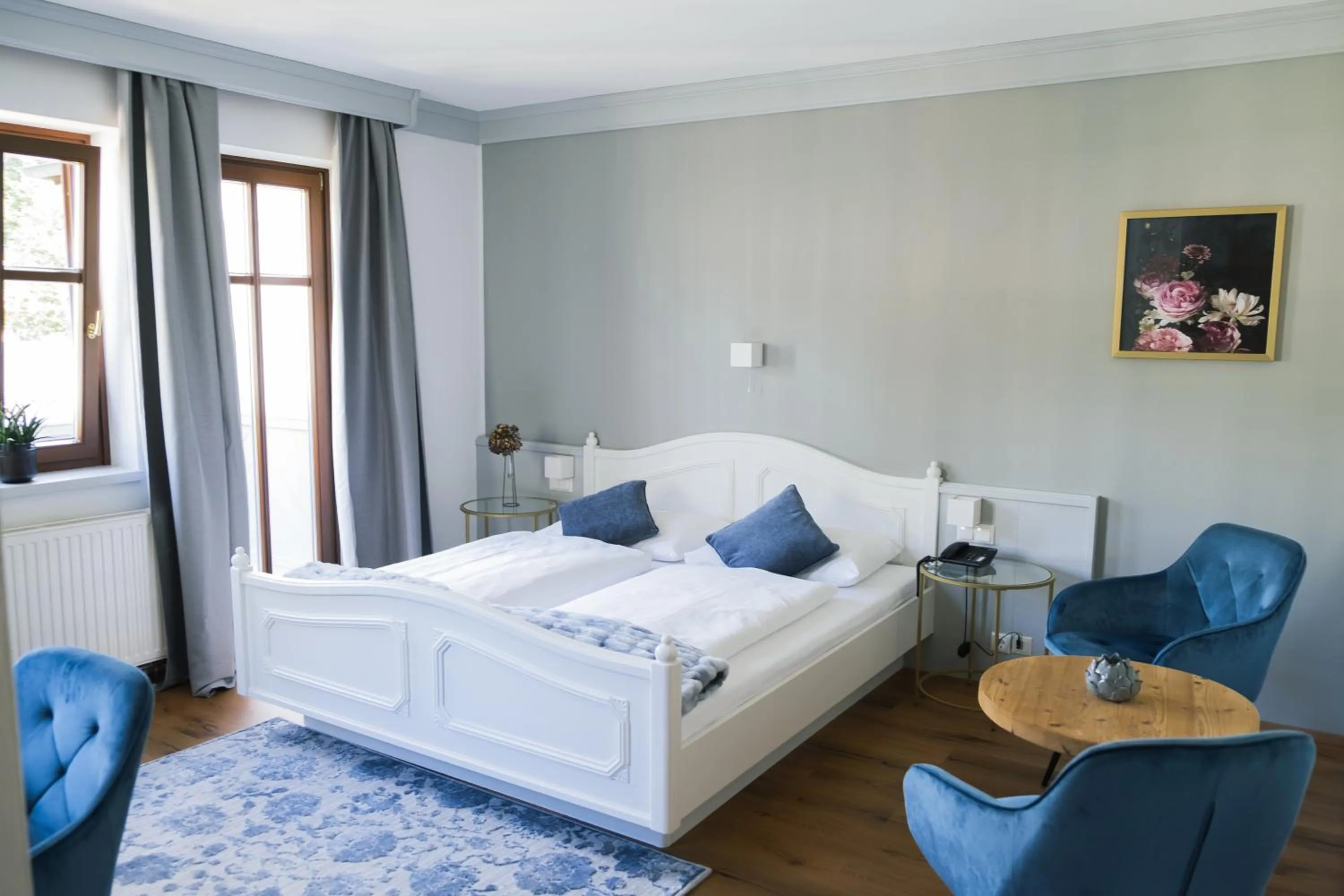 Bed in Boutiquehotel Hubertushof