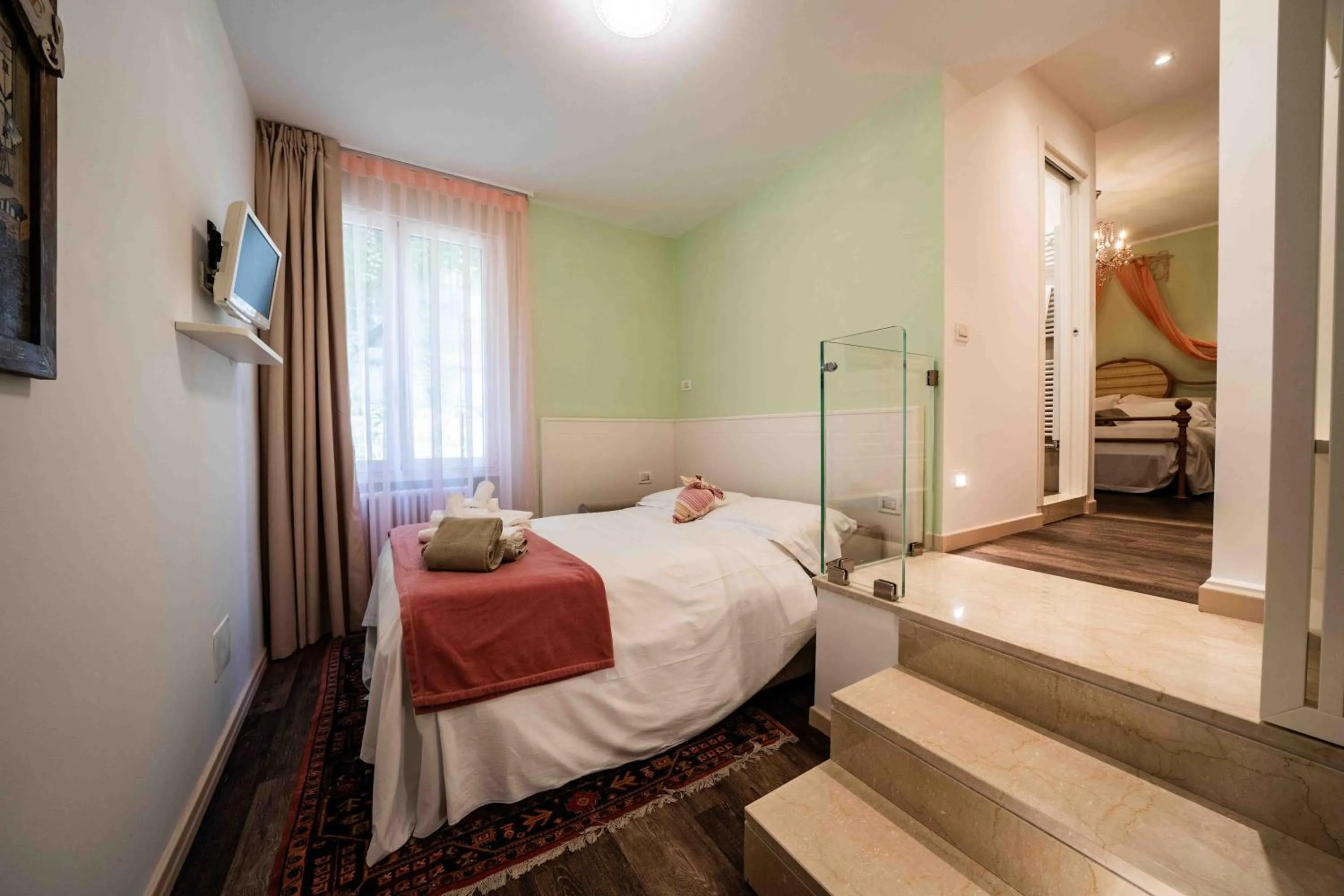 Bed in Hotel Serenella