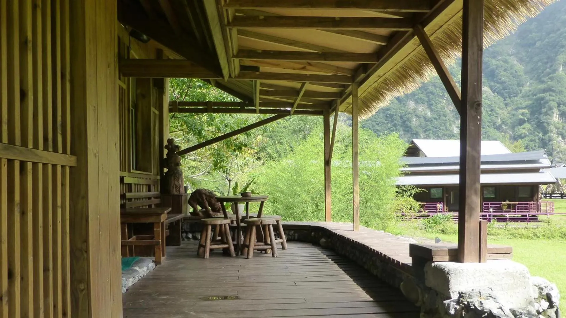 Balcony/Terrace in Taroko Village Hotel