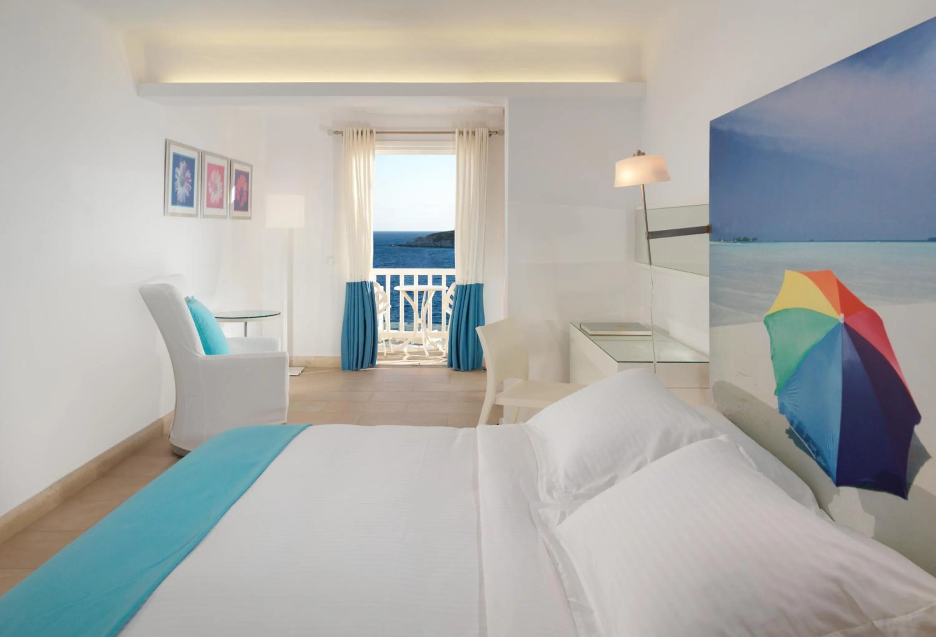 Bed in Petasos Beach Resort & Spa - Small Luxury Hotels of the World