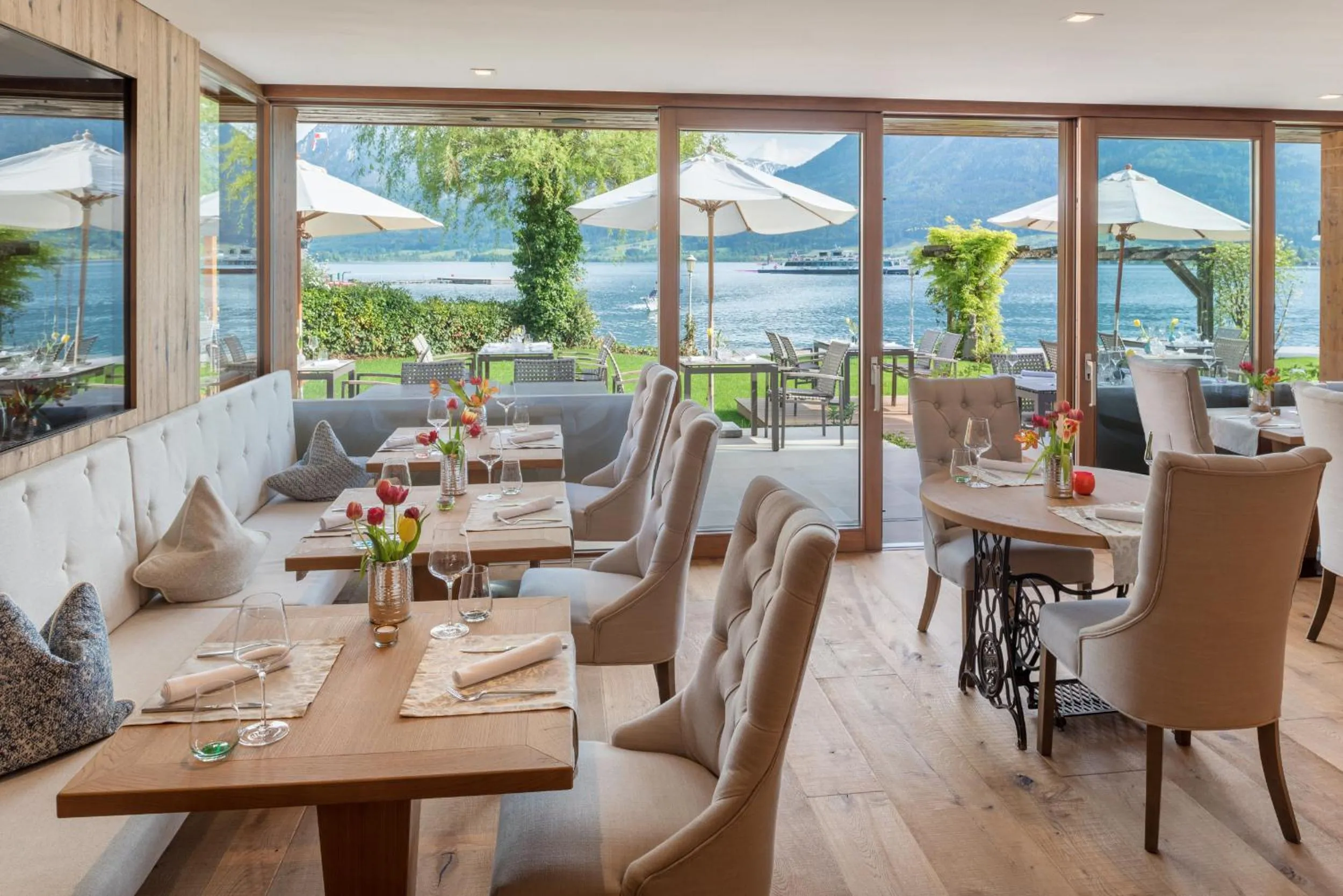 Restaurant/places to eat in Hotel Seevilla Wolfgangsee