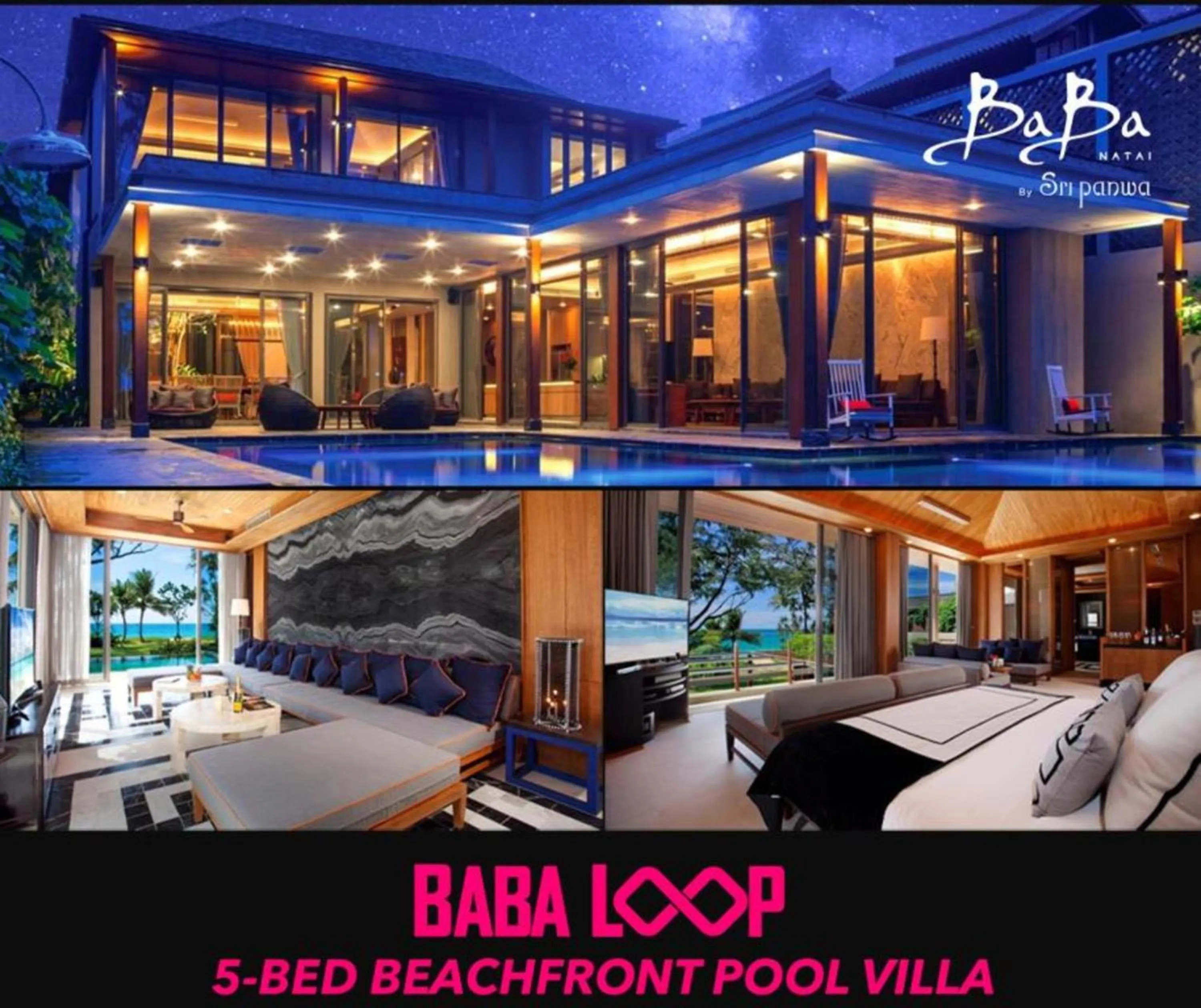 Bedroom in Baba Beach Club Natai Luxury Pool Villa Hotel by Sri panwa - SHA Plus