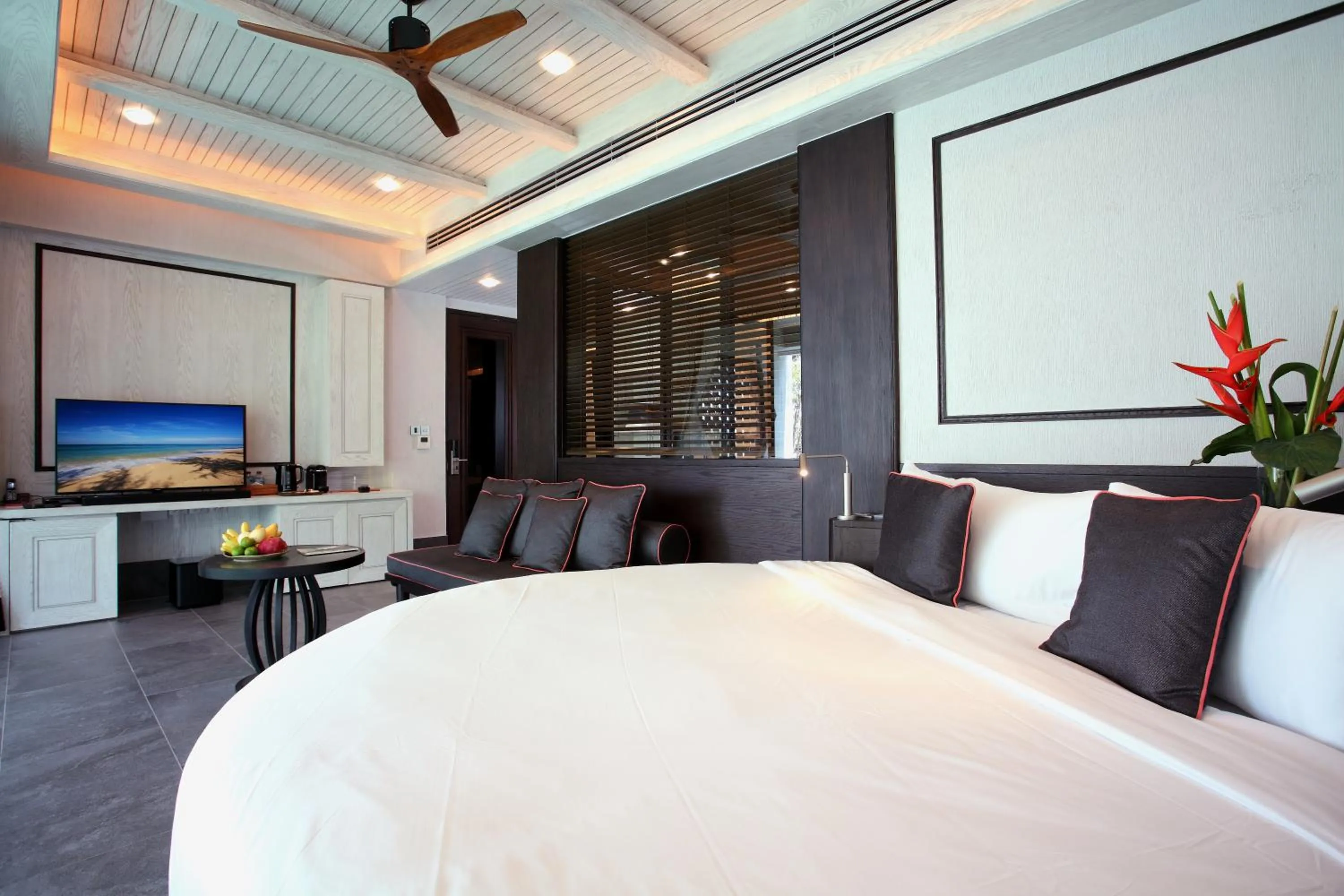 Decorative detail, Bed in Baba Beach Club Natai Luxury Pool Villa Hotel by Sri panwa - SHA Plus