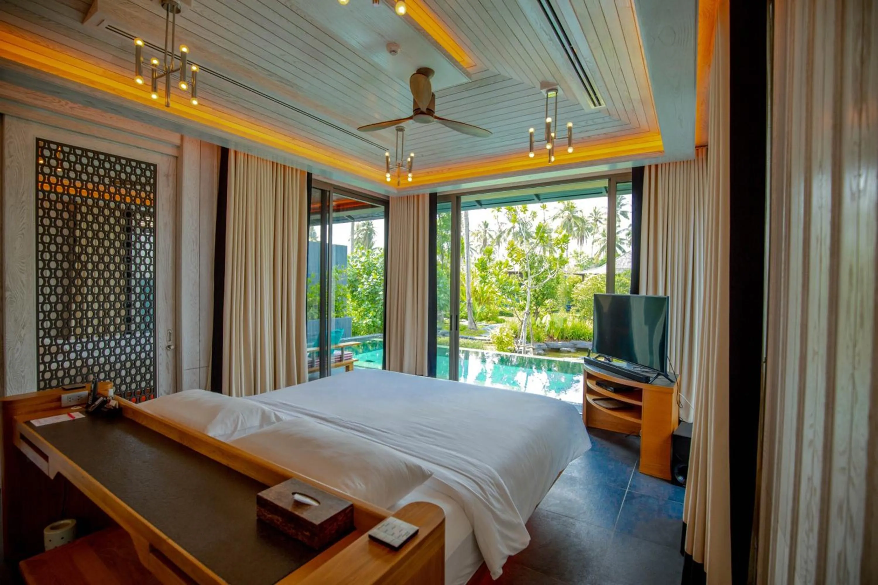 Bed in Baba Beach Club Natai Luxury Pool Villa Hotel by Sri panwa - SHA Plus
