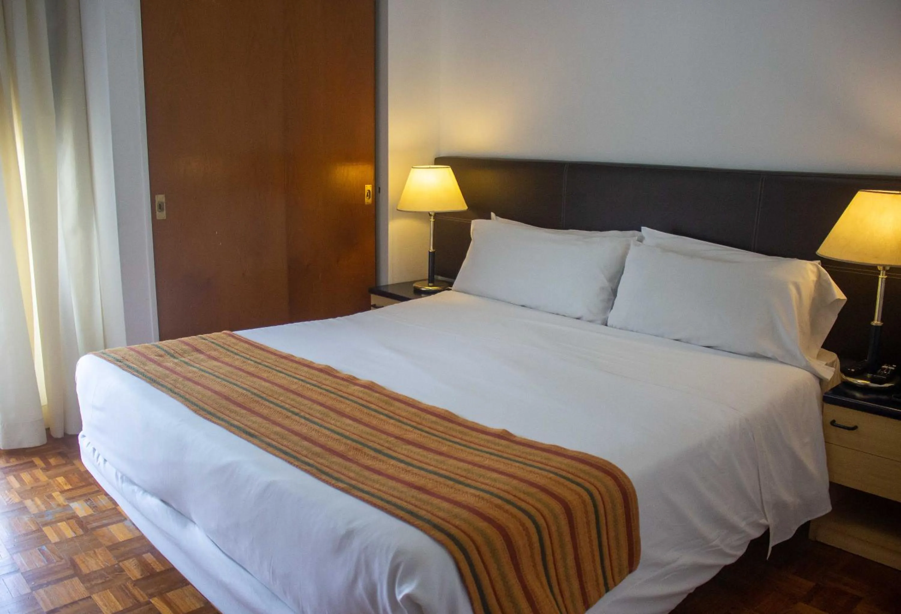 Bed in Hotel Cristoforo Colombo