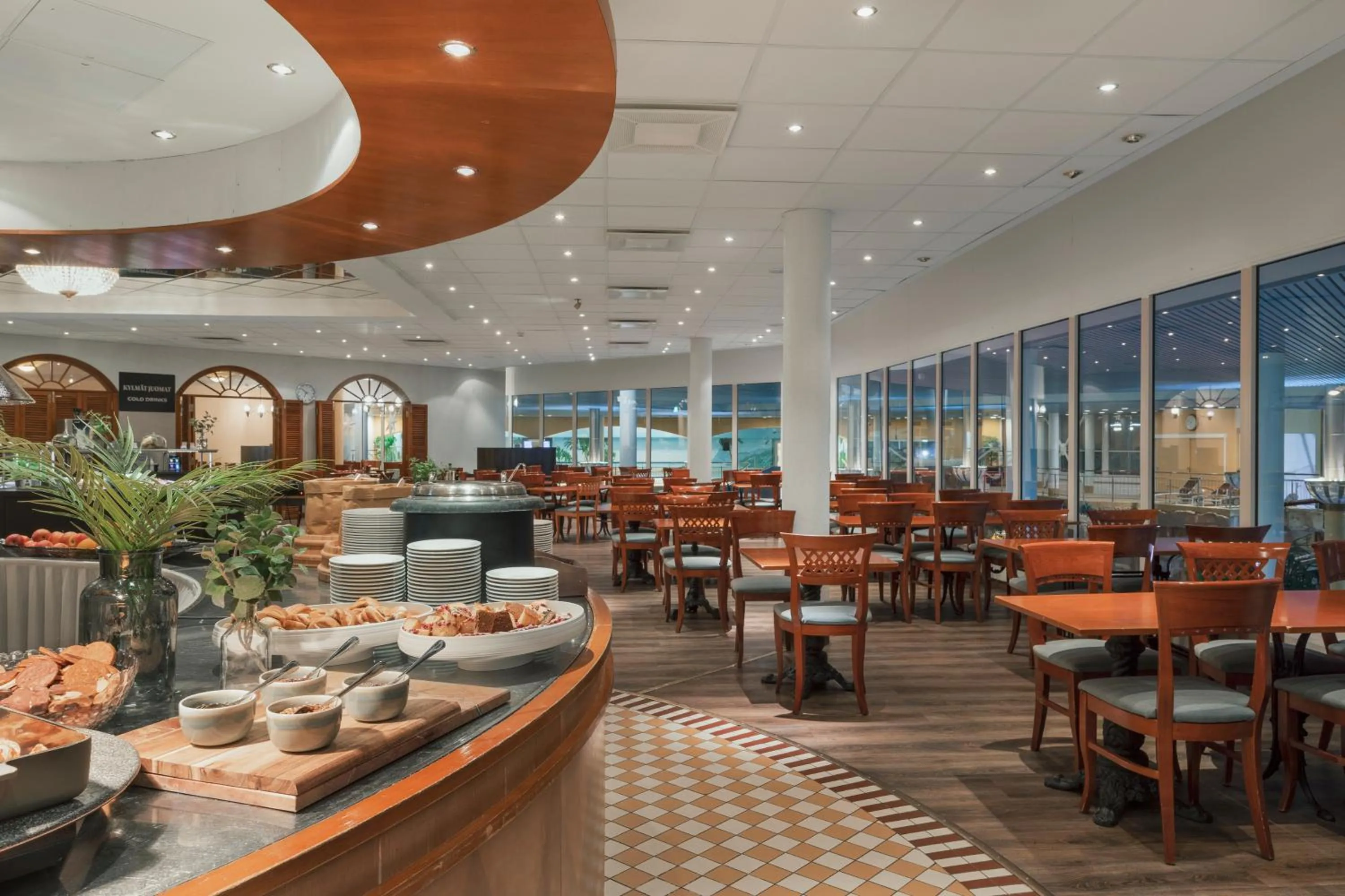 Buffet breakfast in Holiday Club Turun Caribia Superior Apartments