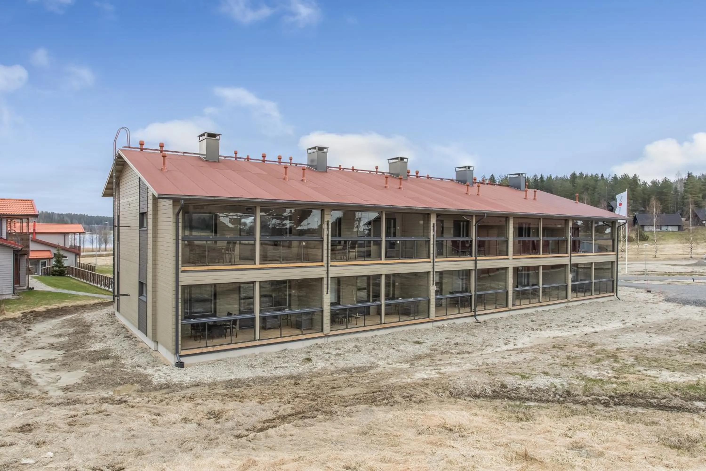 Facade/entrance in Holiday Club Himos Superior Apartments