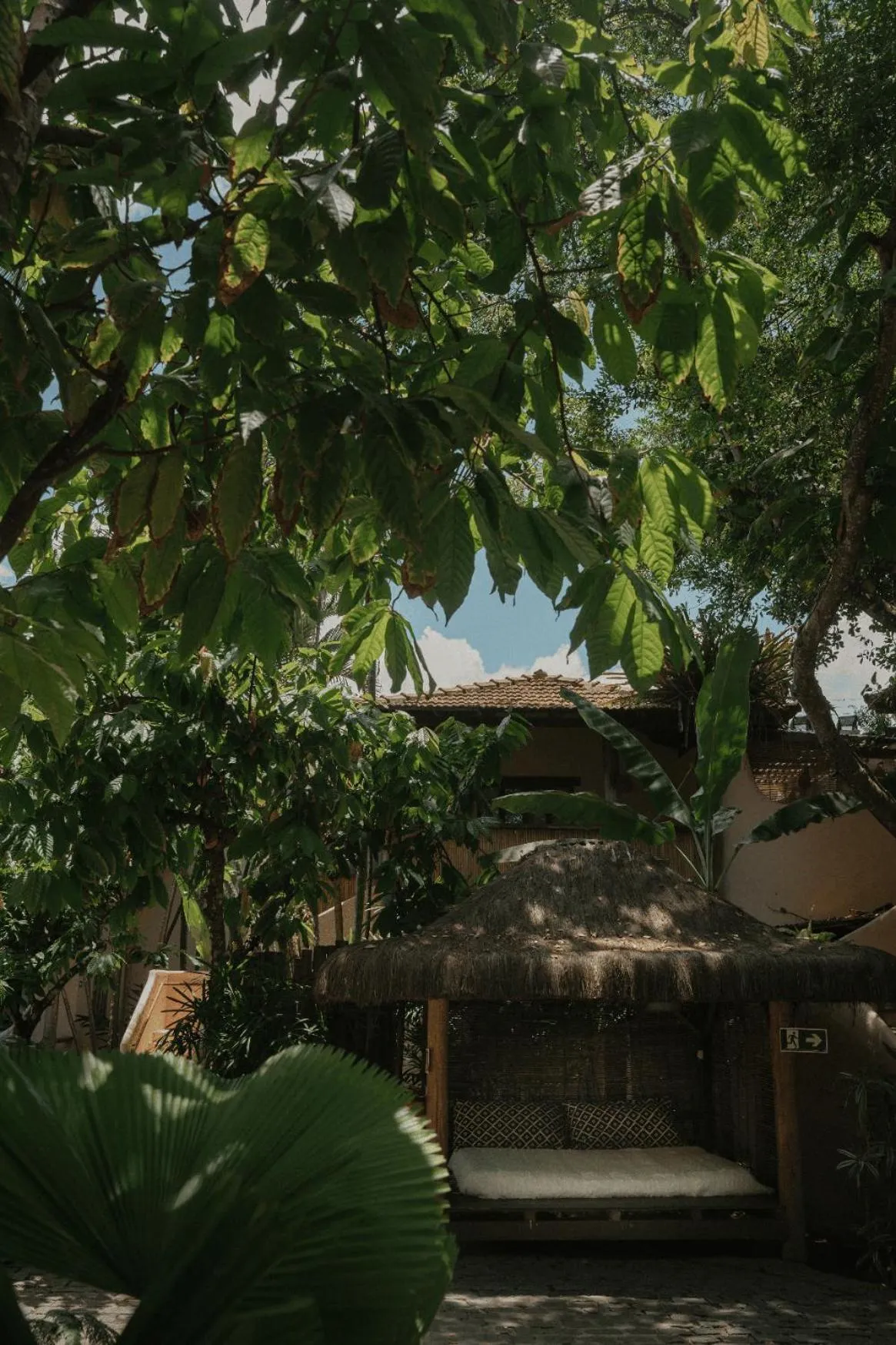 Garden view in Pousada Erva Doce