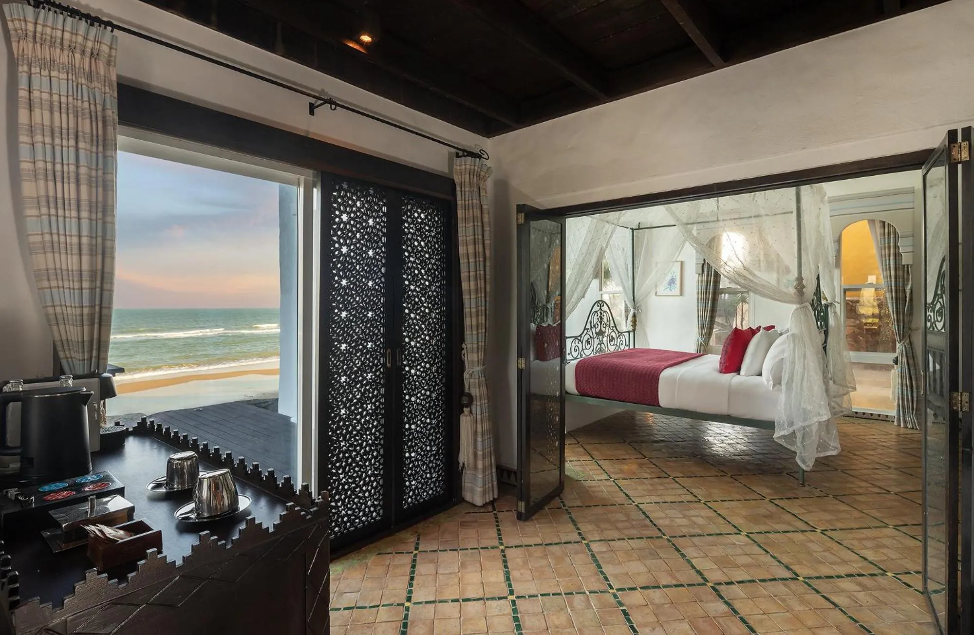 View (from property/room), Bed in Villa Maroc Resort