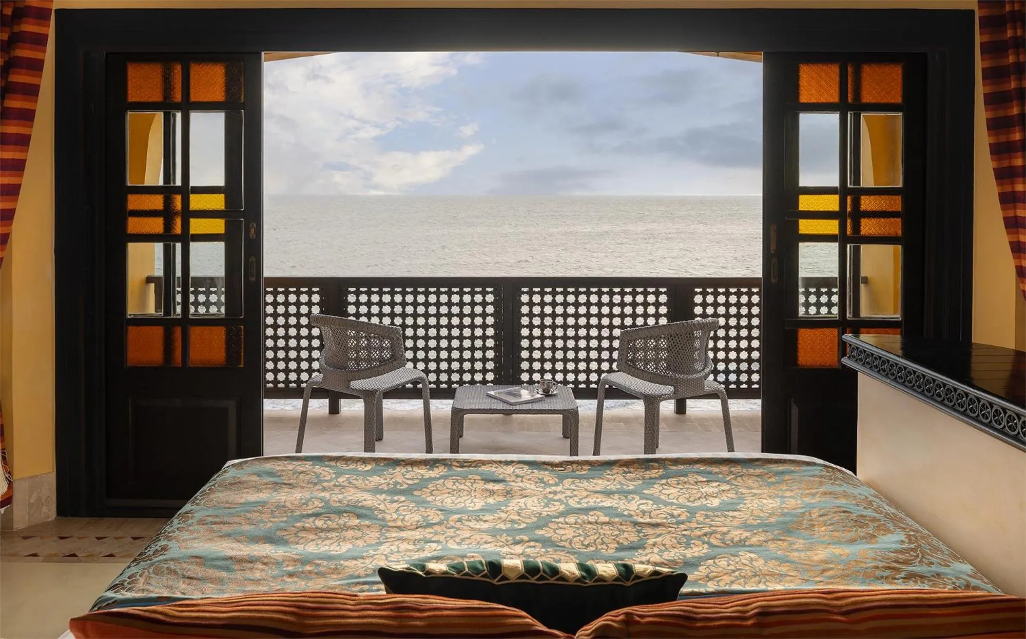 Patio, Bed in Villa Maroc Resort