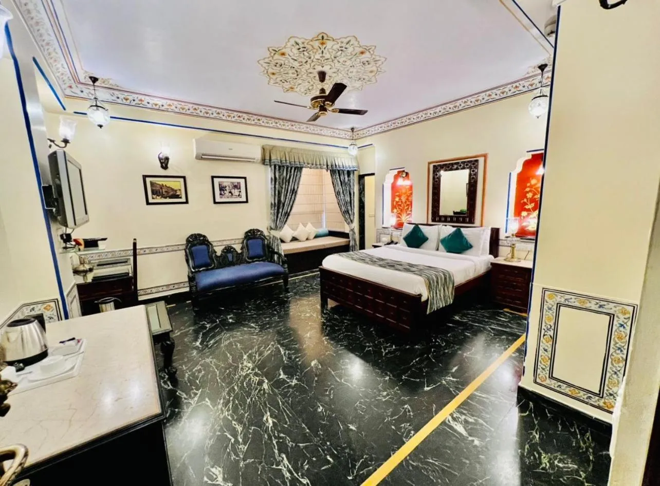 Bed in Umaid Mahal - A Heritage Style Boutique Hotel