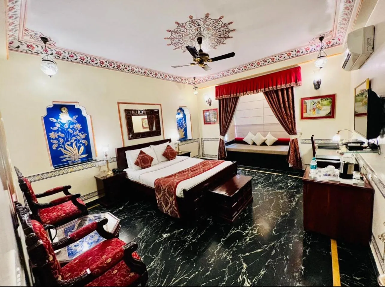 Bed in Umaid Mahal - A Heritage Style Boutique Hotel