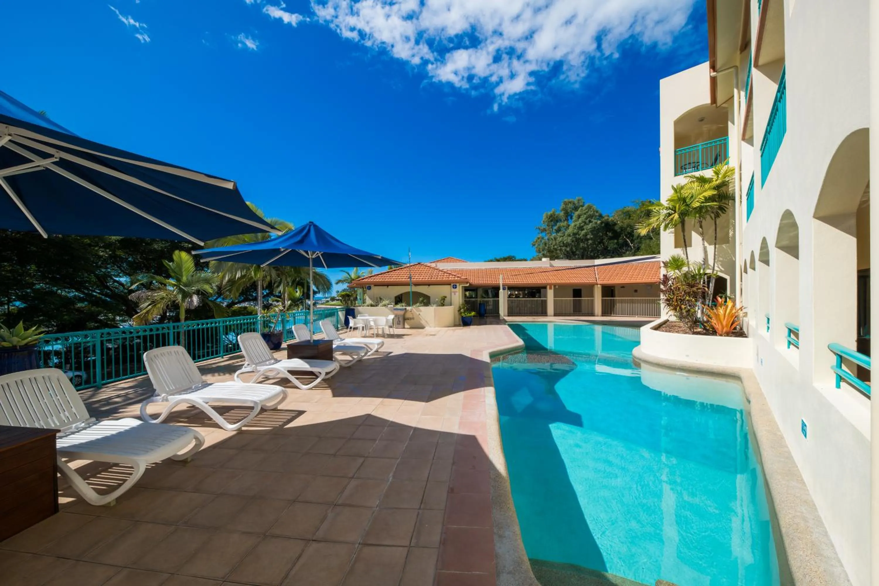 Pool view in Shingley Beach Resort - Whitsundays