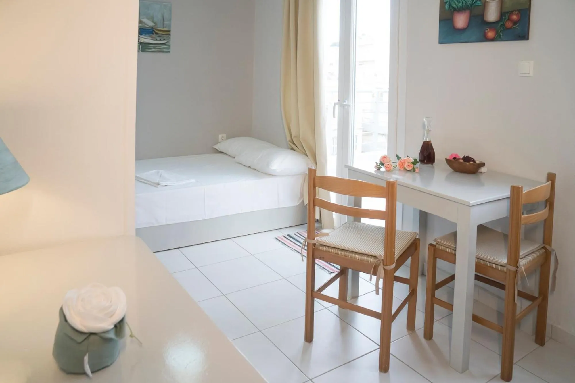 Bed in Heraklion Old Port Apartments