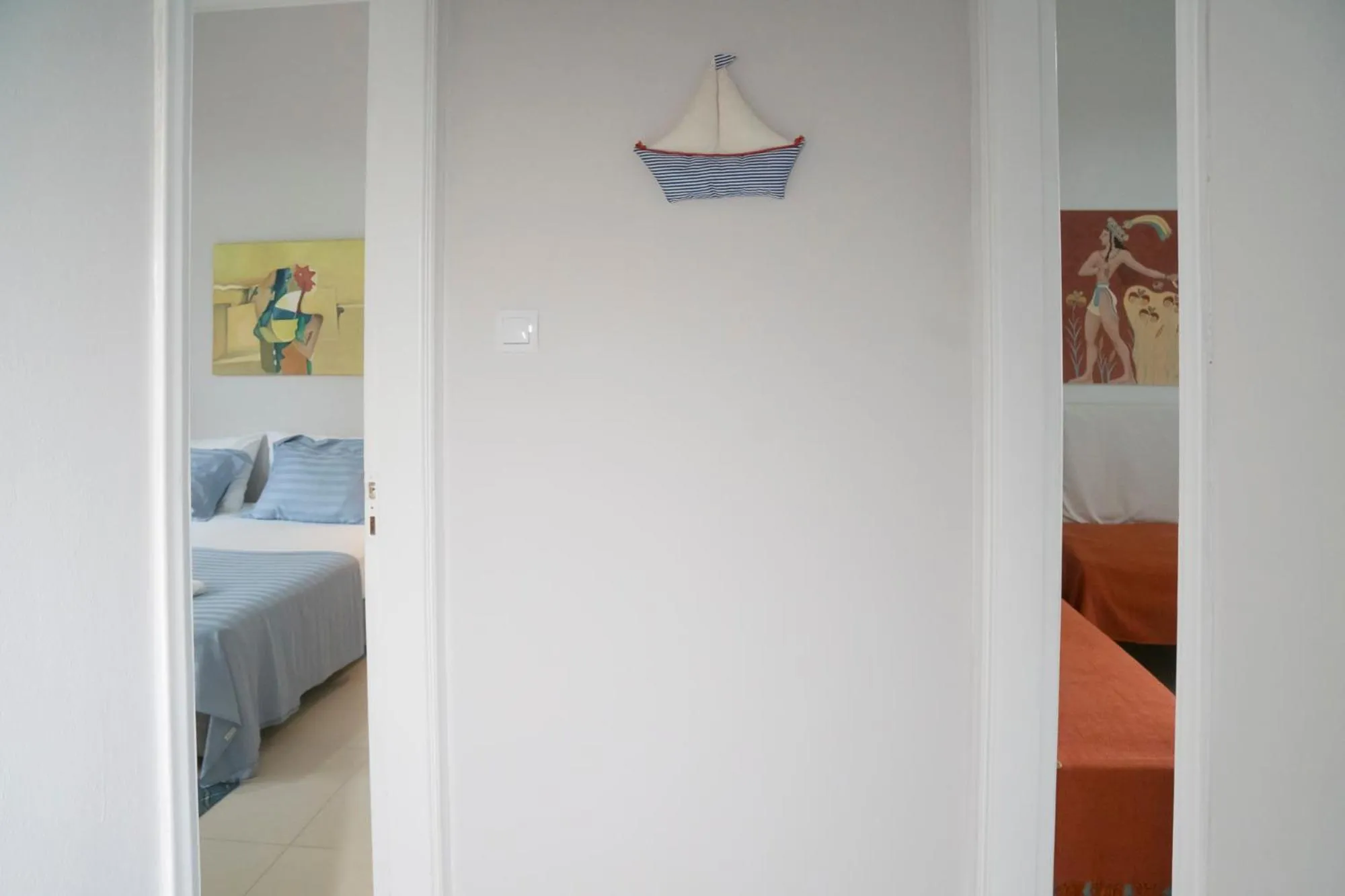 Bed in Heraklion Old Port Apartments