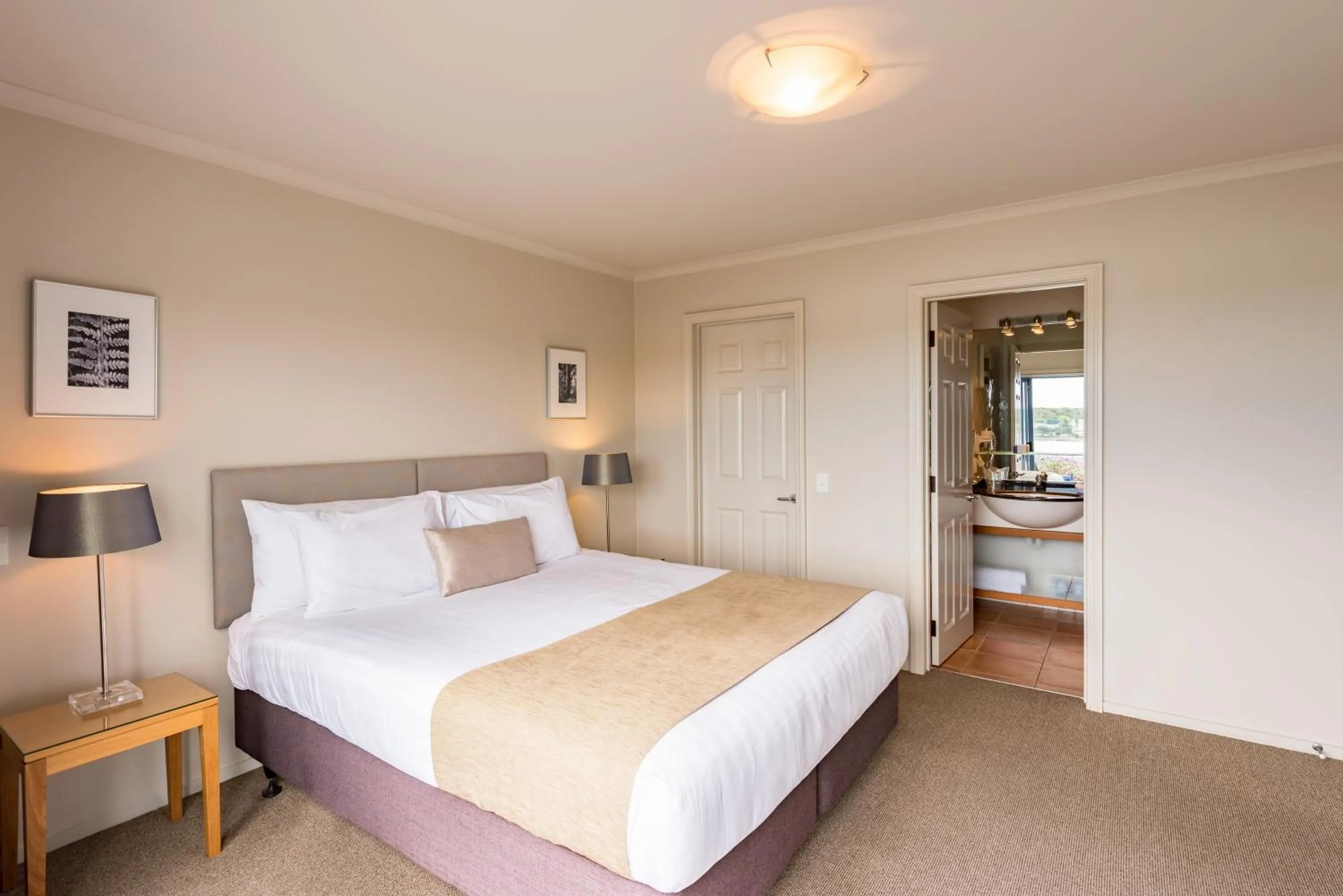 Bed in Blue Pacific Apartments