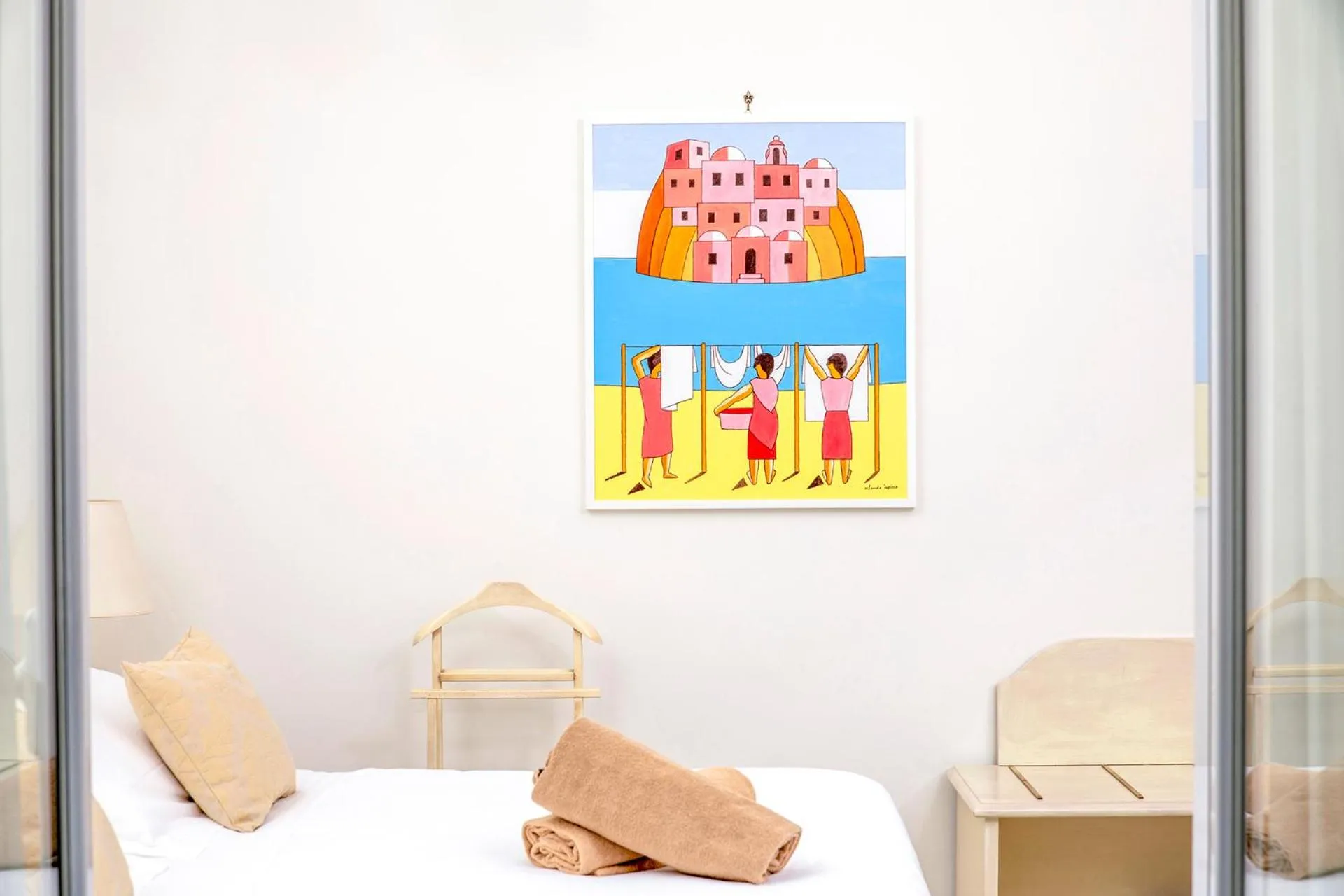 Bed in La Reginella Resort & Spa